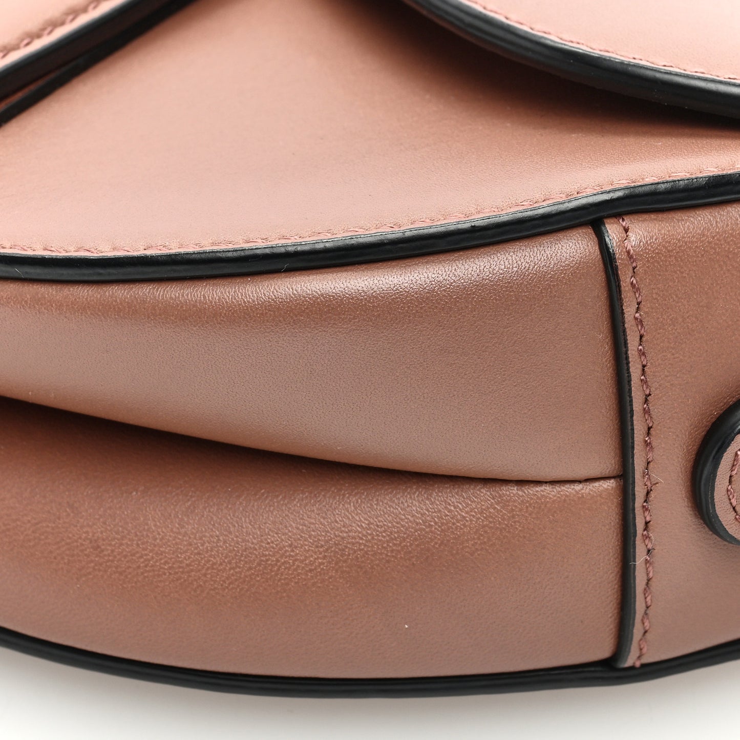 Calfskin Mini Saddle Bag Taupe