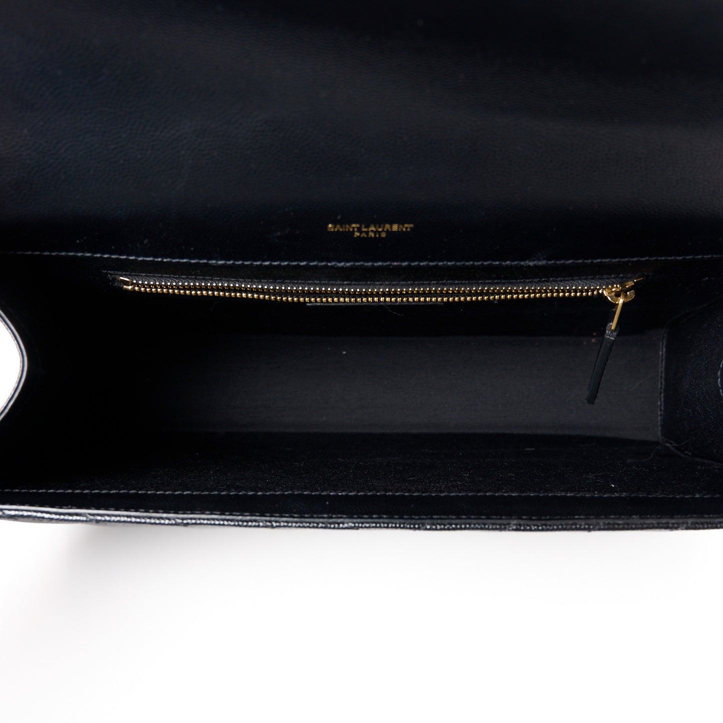 Grain De Poudre Matelasse Chevron Large Monogram Satchel Black