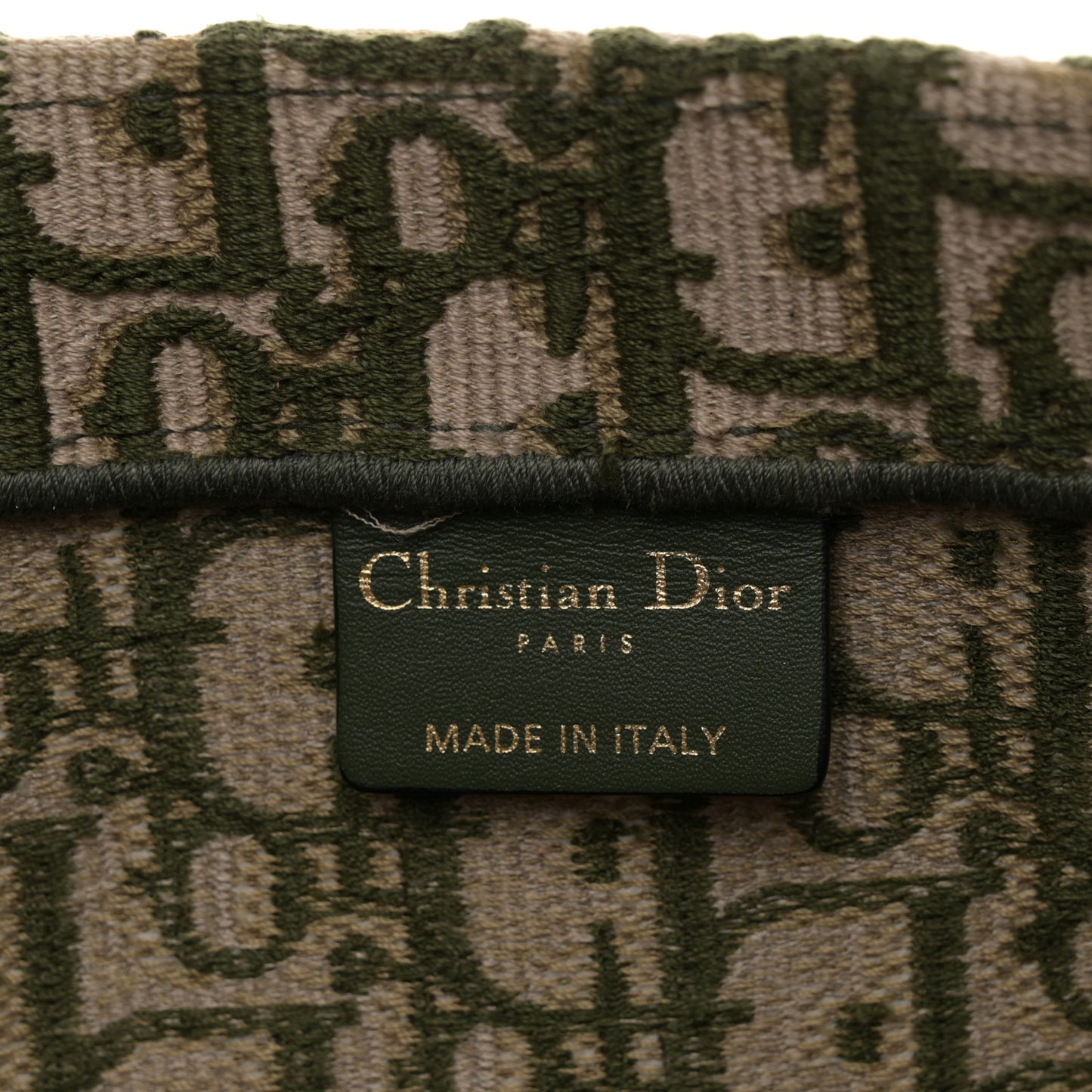 Oblique Large Book Tote Vert Multicolor