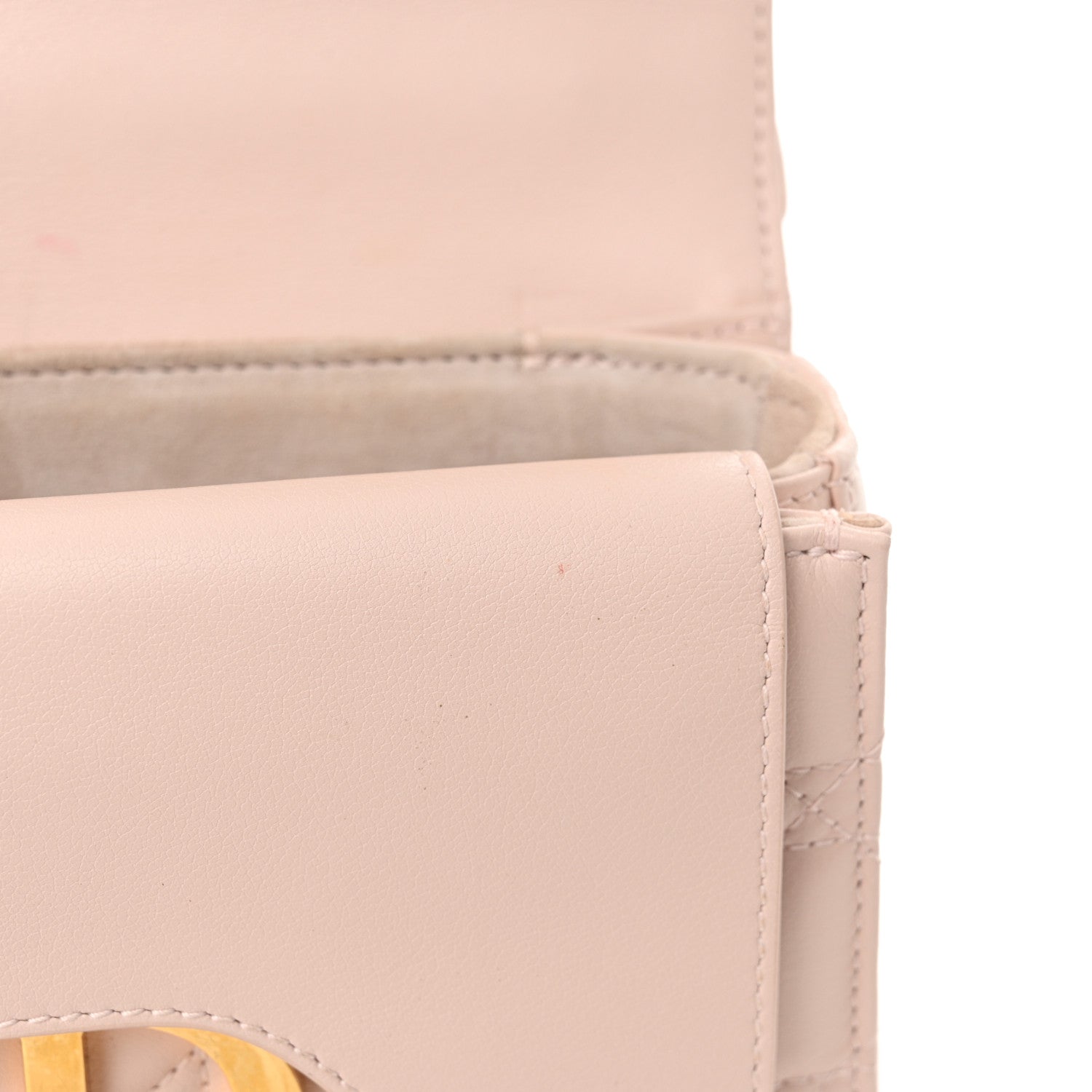 Christian Dior Lambskin Cannage Mini Jolie Top Handle Bag Powder Pink 10 of 13