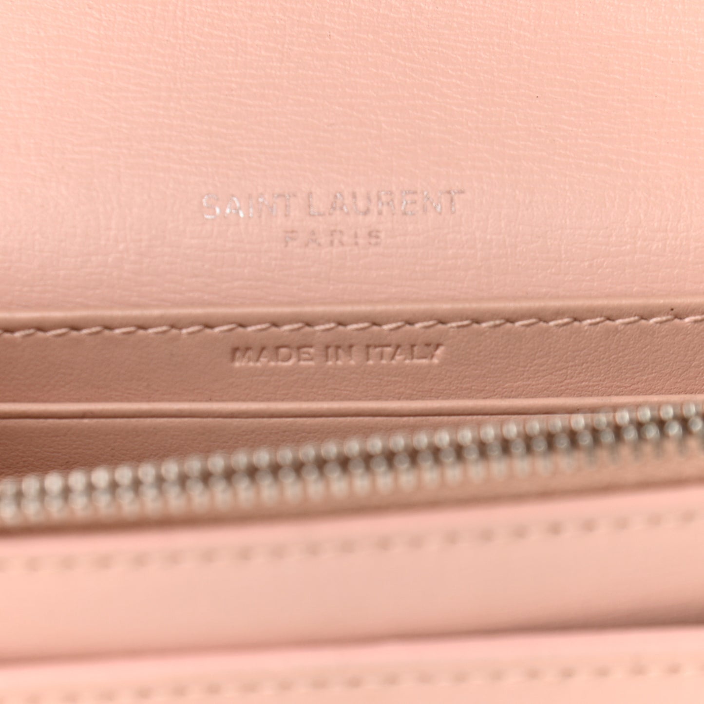 Calfskin Monogram Sunset Chain Wallet Light Pink