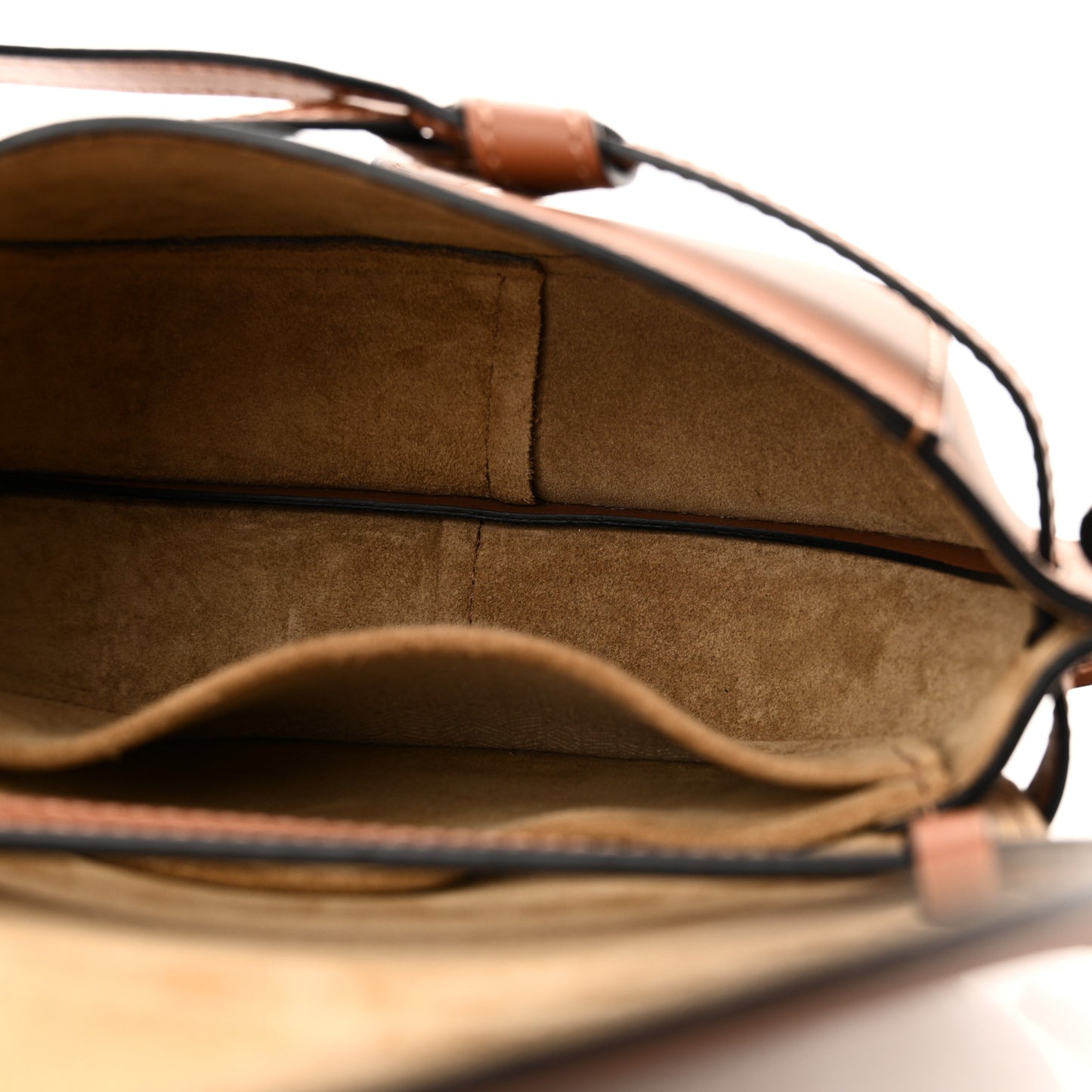Calfskin Jacquard Mini Gate Dual Bag Tan