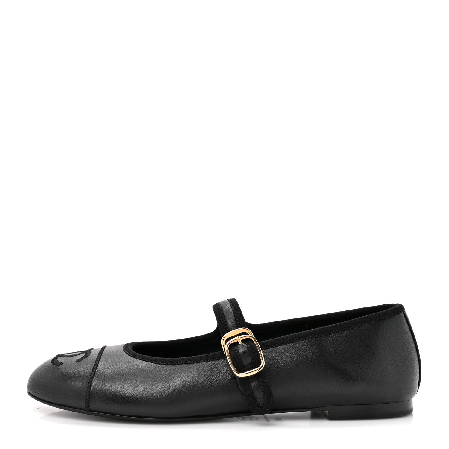 Chanel Lambskin Mary Jane Flats 38.5 Black 1818920 – FASHIONPHILE