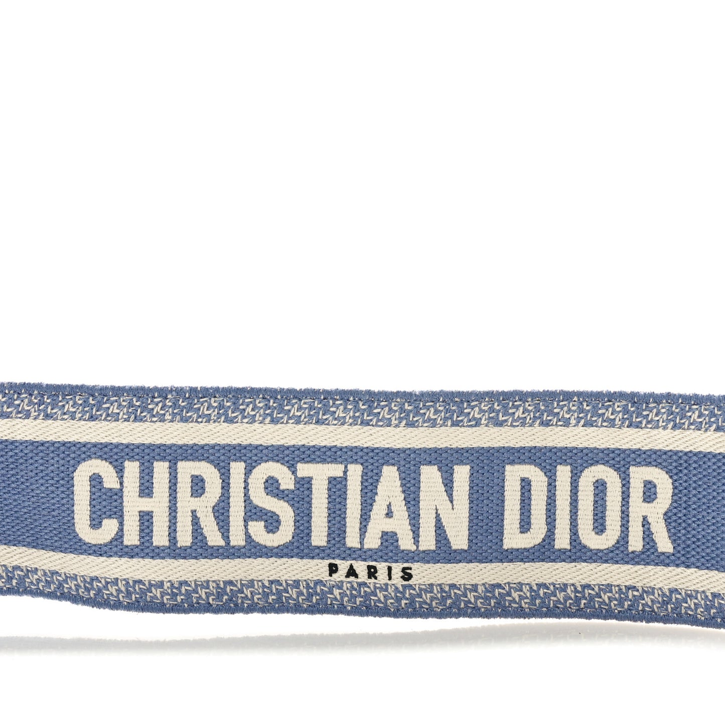 Canvas Embroidered Shoulder Strap Light Blue