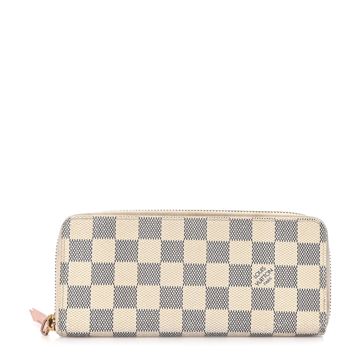 Damier Azur Clemence Wallet Rose Ballerine