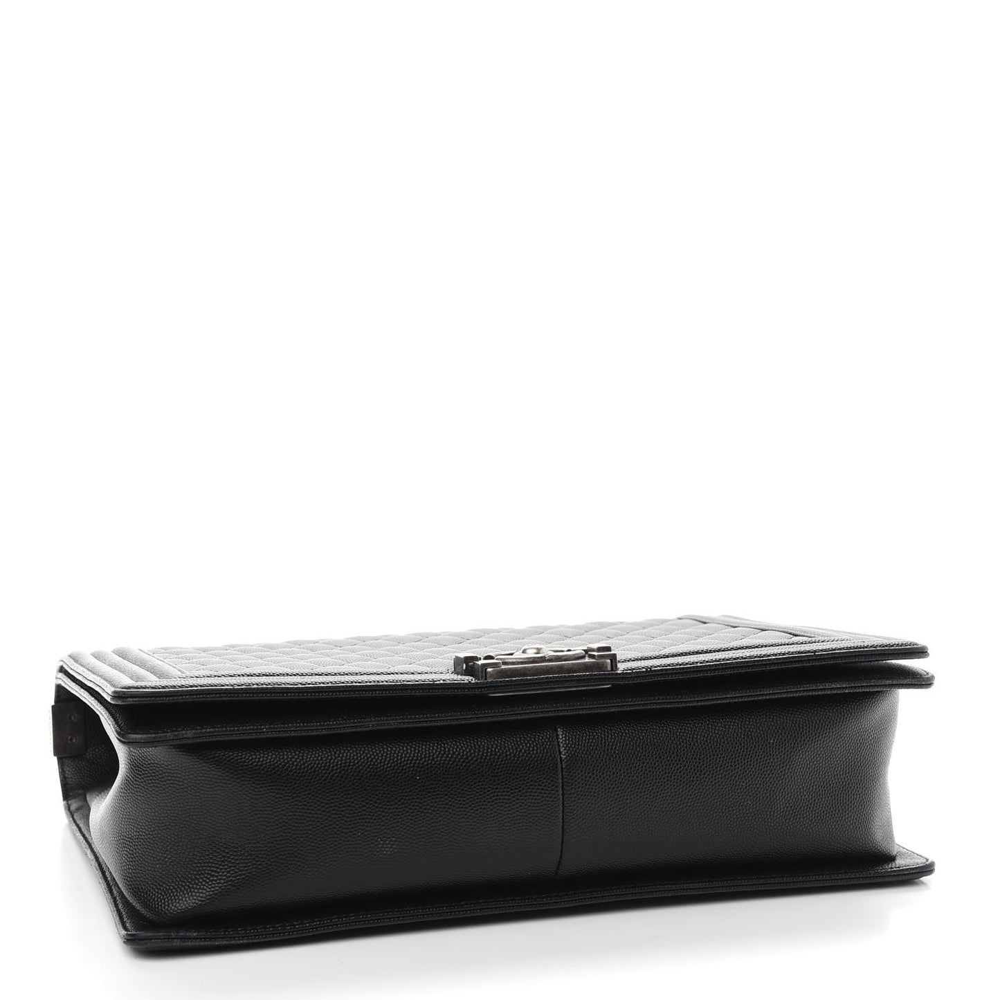 Caviar Quilted Large Boy Flap Black