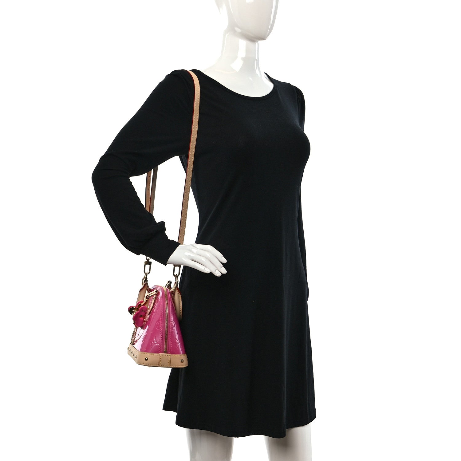 Louis Vuitton Vernis Alma BB Neon Pink 2 of 10
