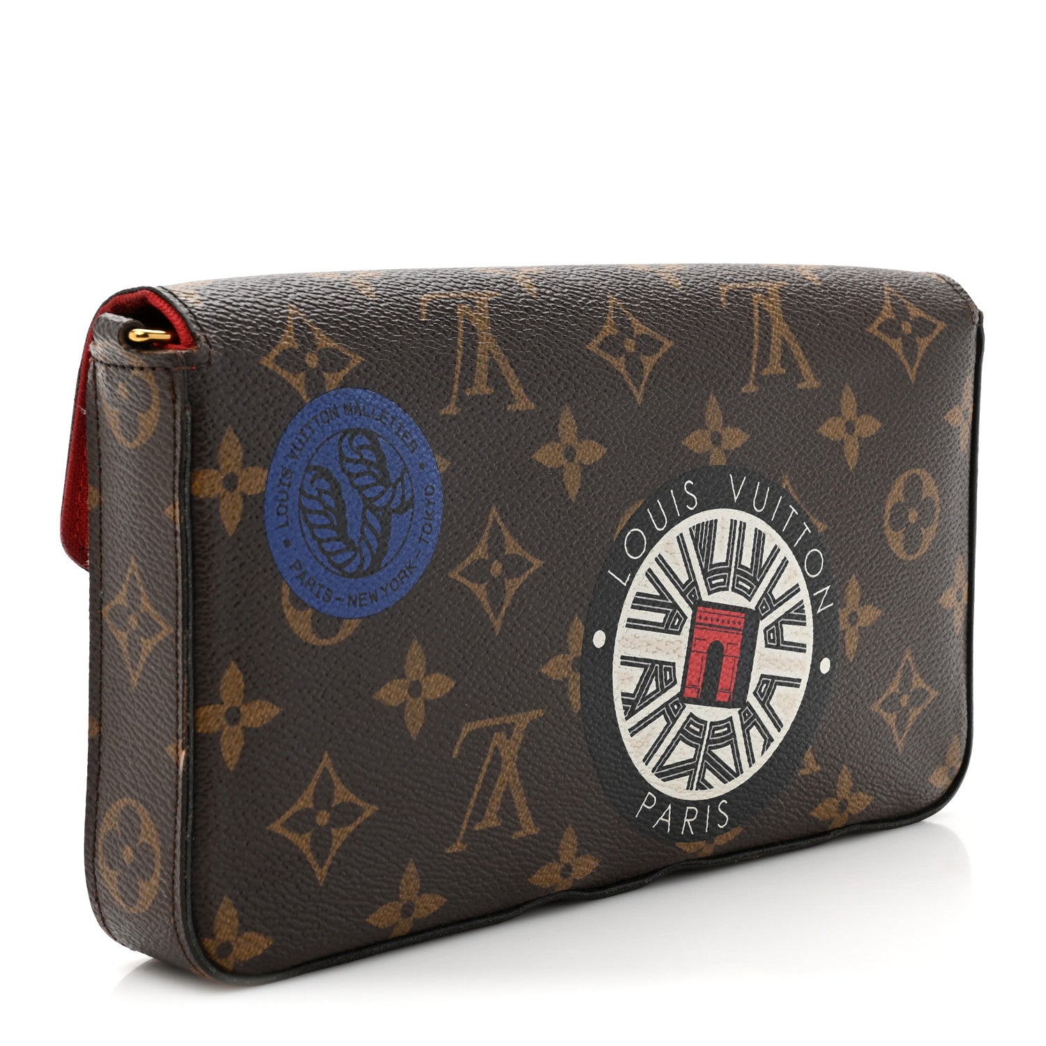 Louis Vuitton Monogram My LV World Tour Pochette Felicie Chain Wallet Coquelicot 4 of 18