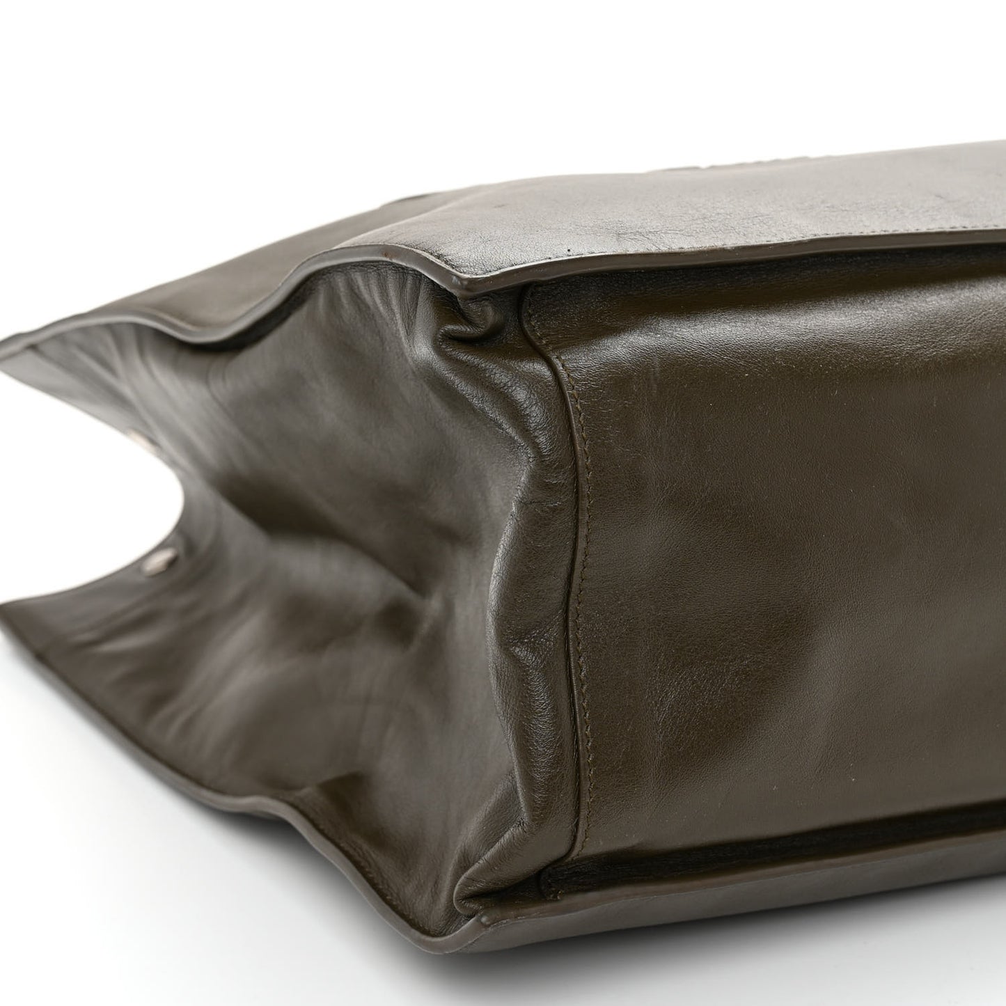 Vitello Large Rive Gauche Tote Dark Green
