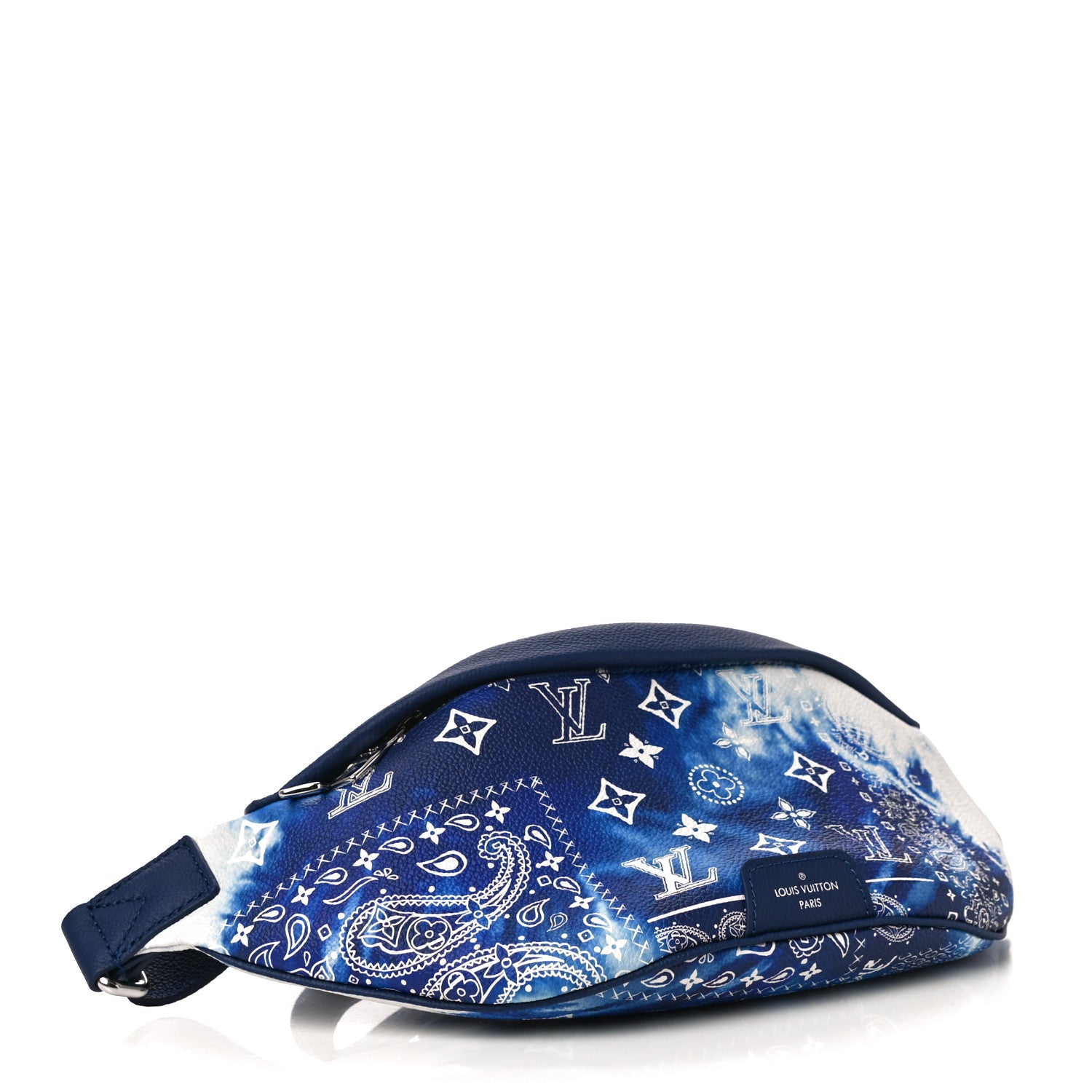 Louis Vuitton Cowhide Monogram Bandana Discovery Bumbag PM Blue 4 of 10