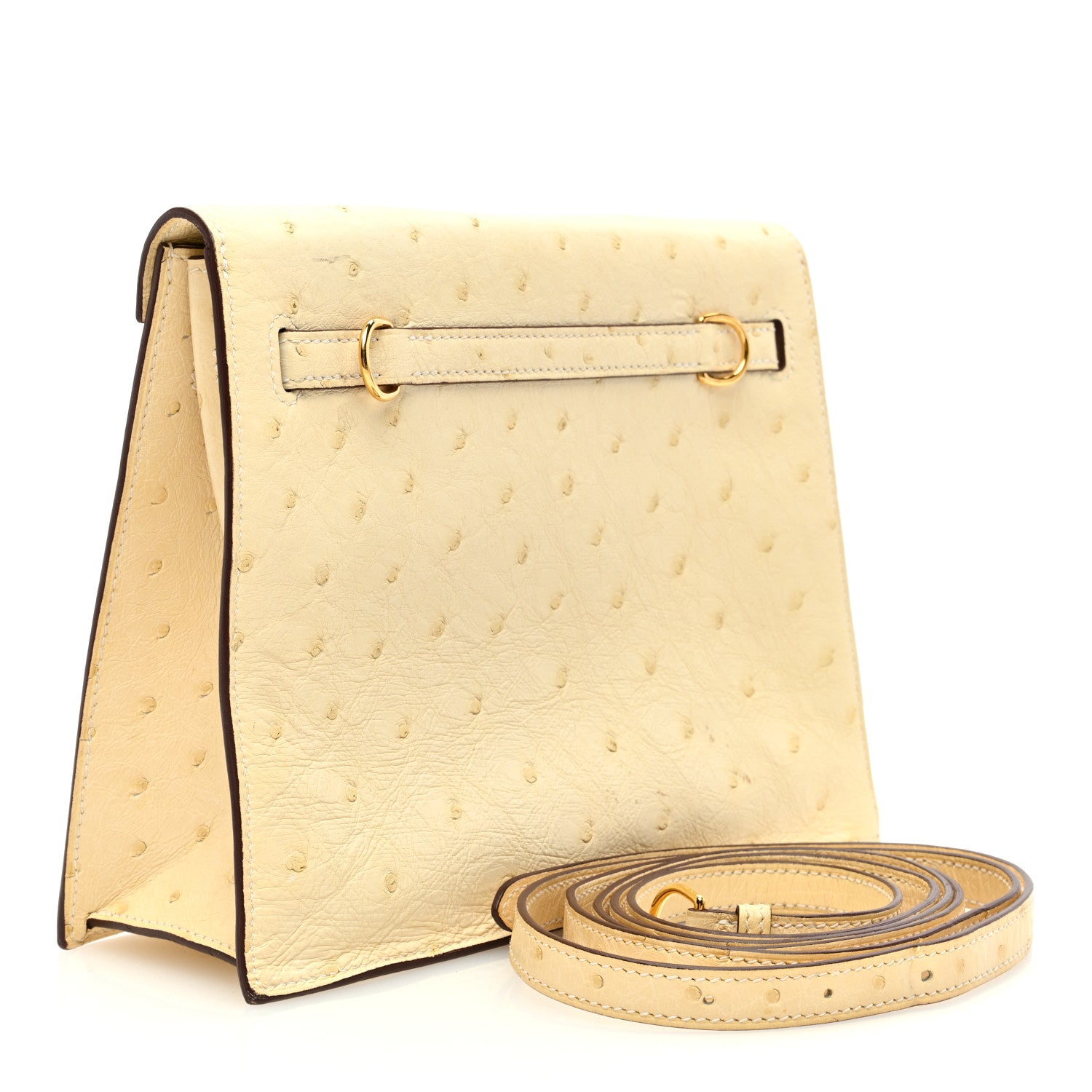 Hermes Ostrich Kelly Danse II Belt Bag Nata 3 of 11