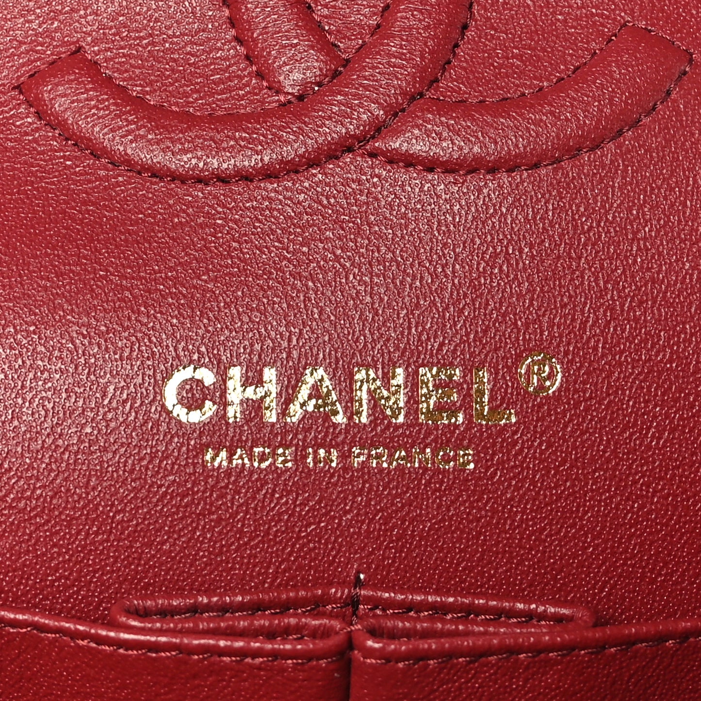 Caviar Quilted Medium Double Flap Burgundy