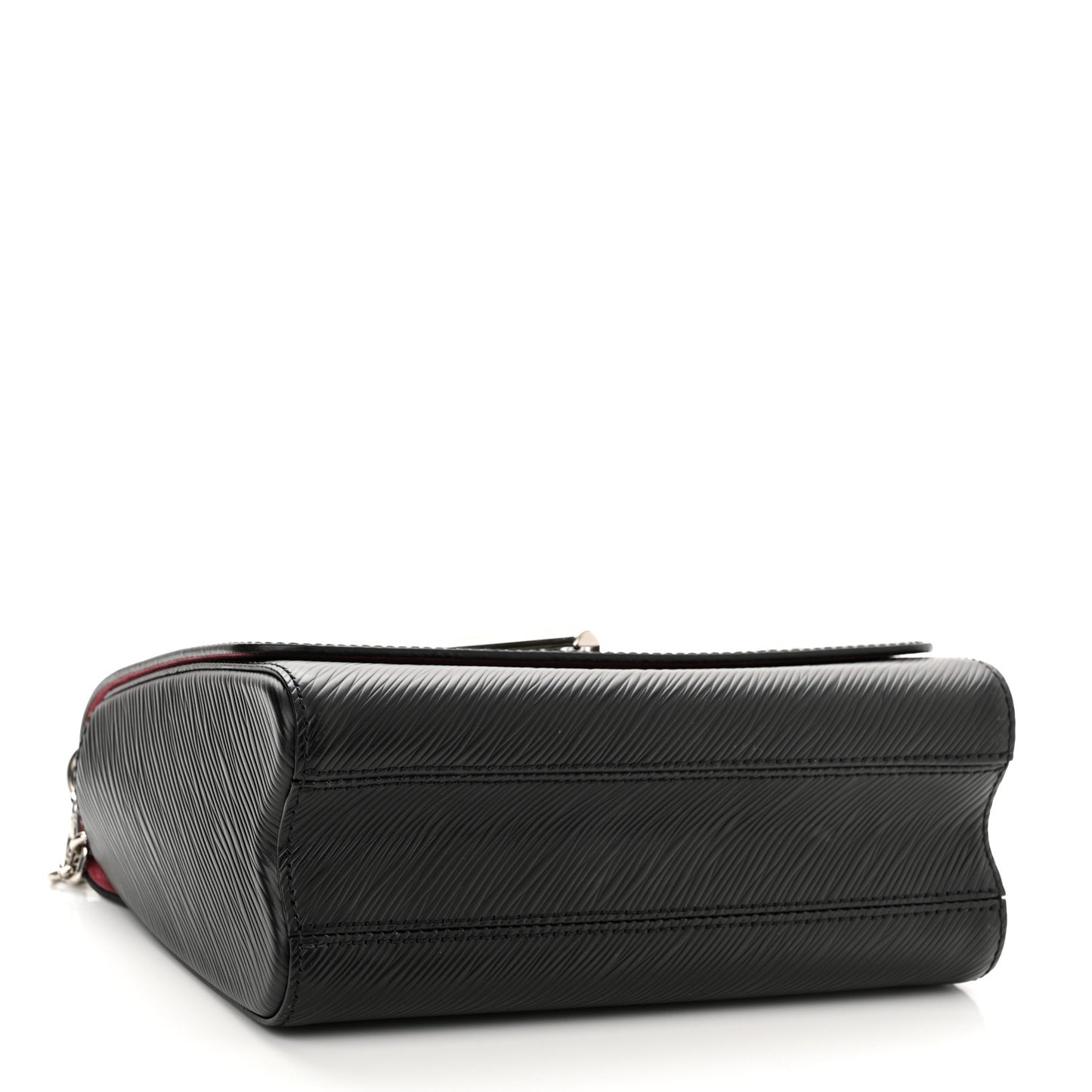 Epi Flowers Twist Shoulder Bag MM Black Bois De Rose