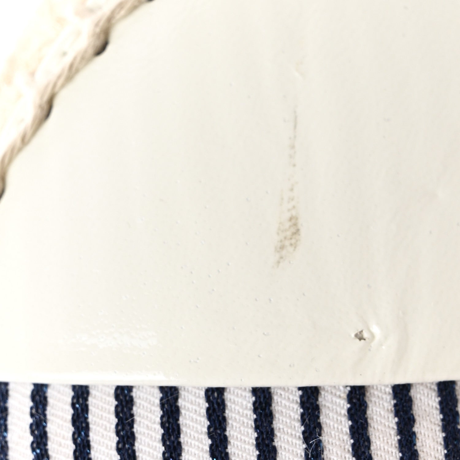 Chanel Canvas Striped Patent CC Espadrilles 37 Ivory Navy White 10 of 11