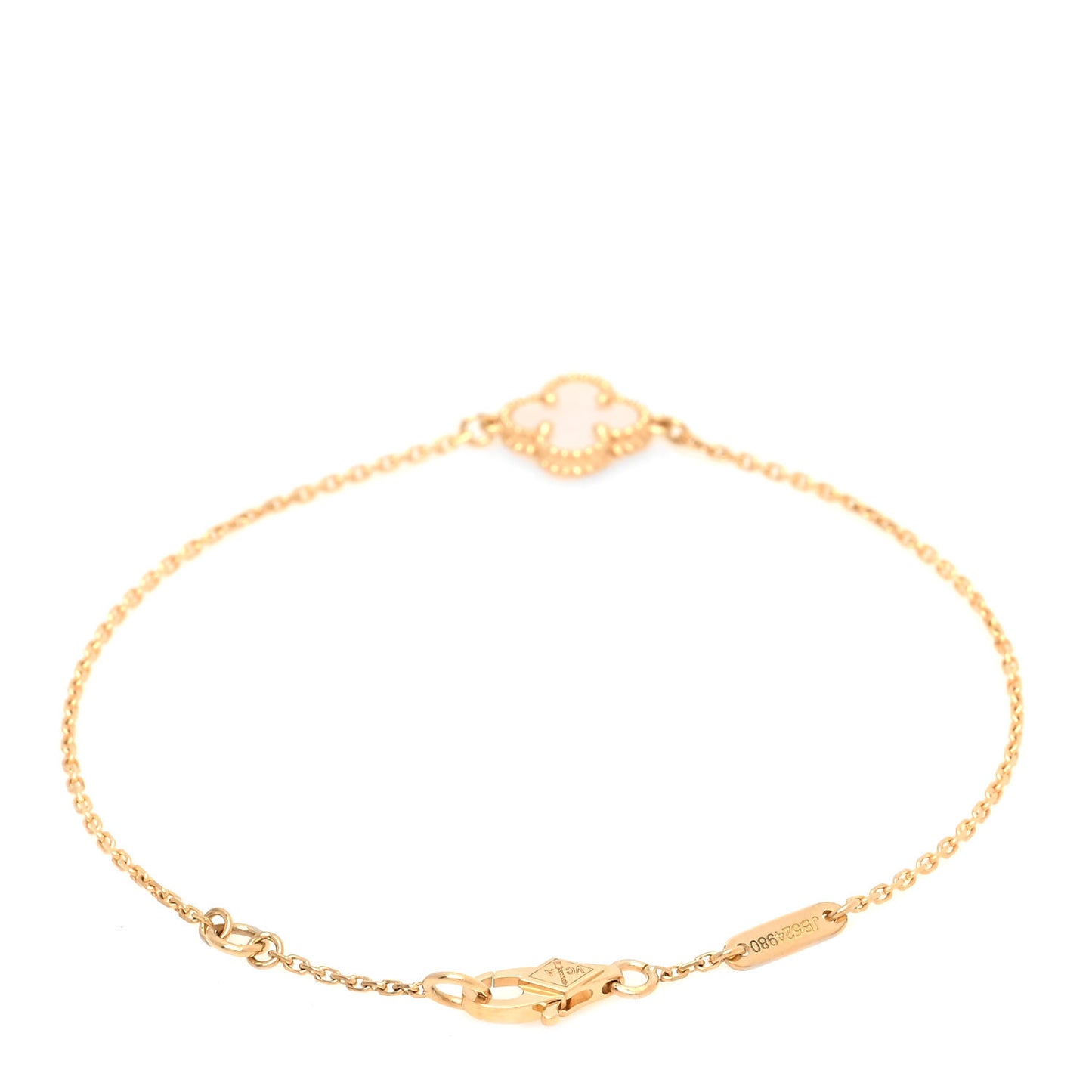 18K Yellow Gold Mother of Pearl Sweet Alhambra Bracelet