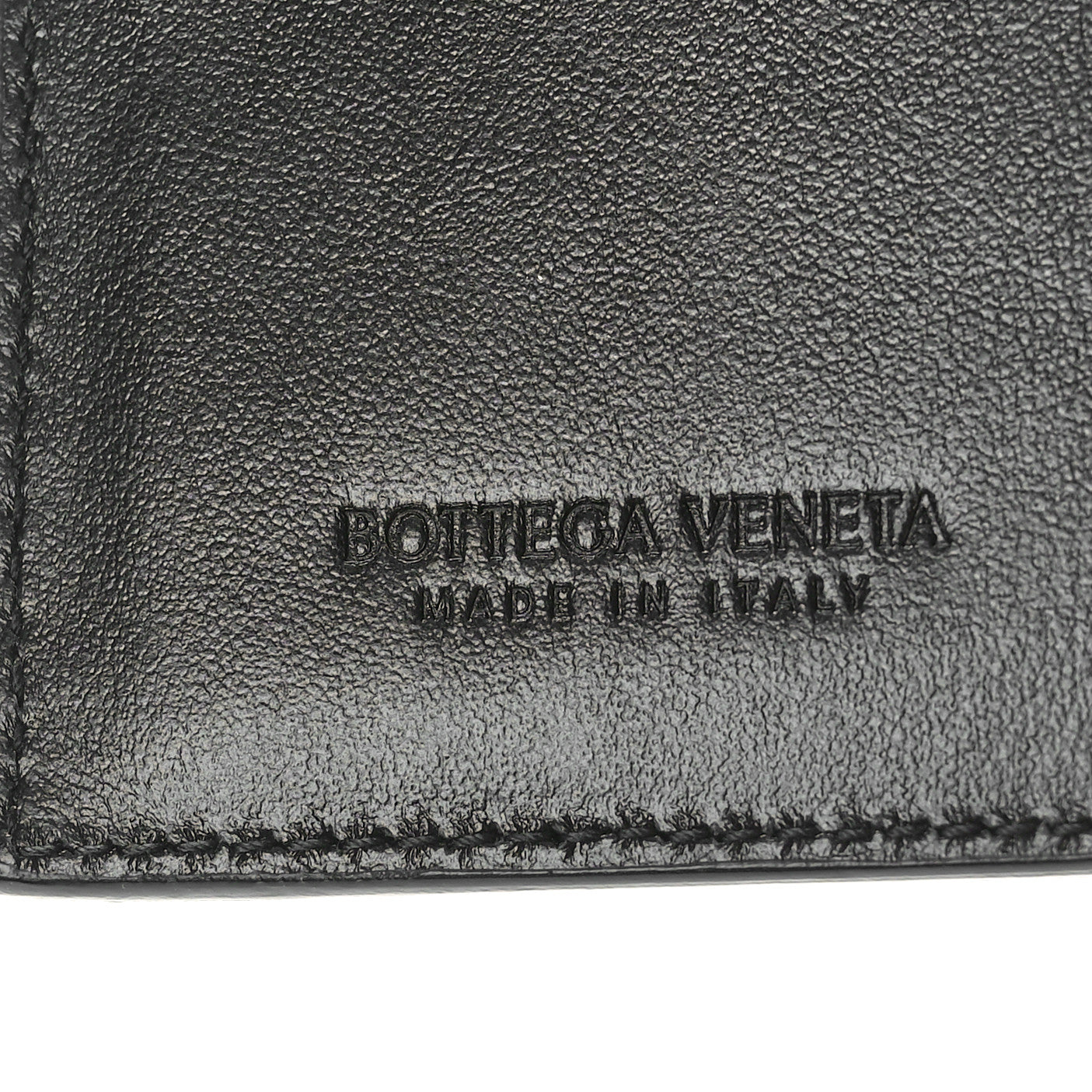 Nappa Intrecciato Small Bi-Fold Zip Wallet Black