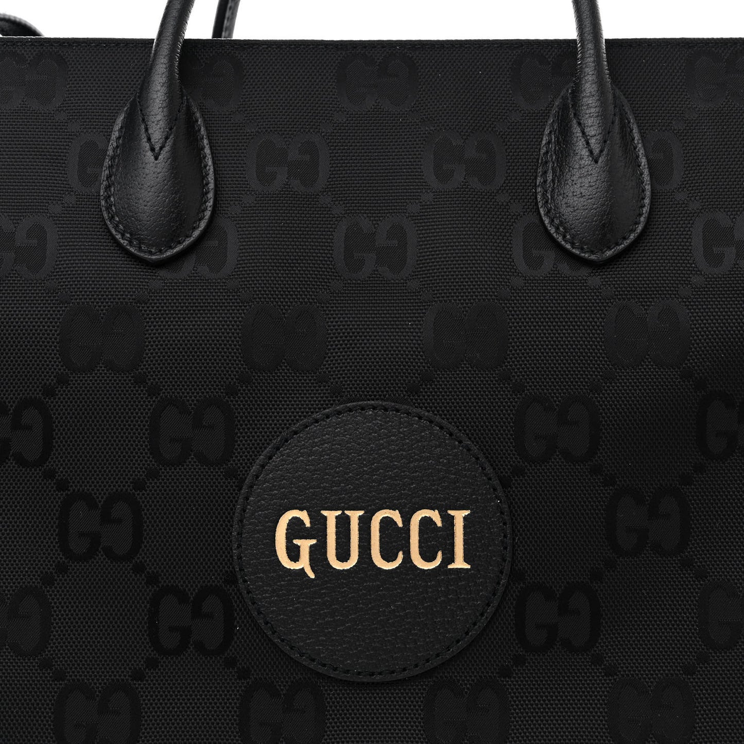 Econyl Nylon Monogram Large Off The Grid Tote Bag Black