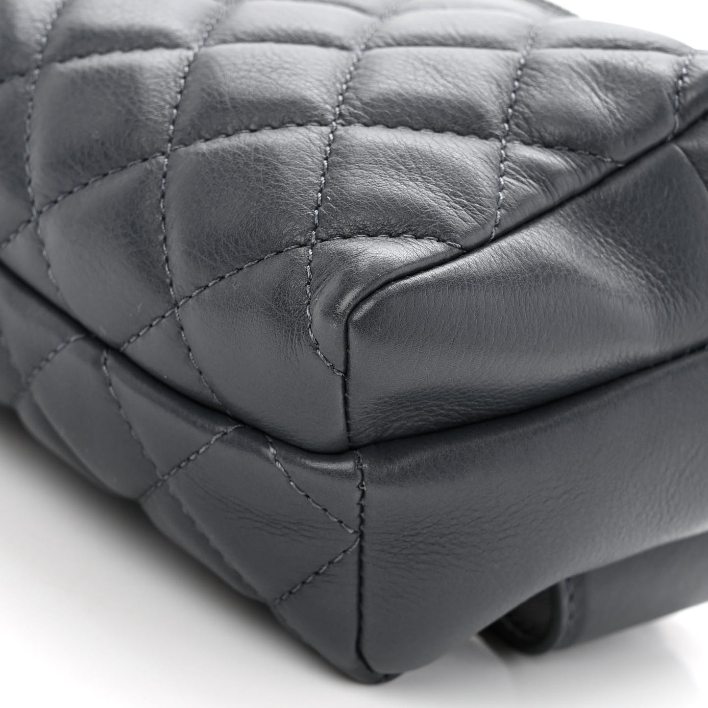 Calfskin Quilted Waist Bag Blue