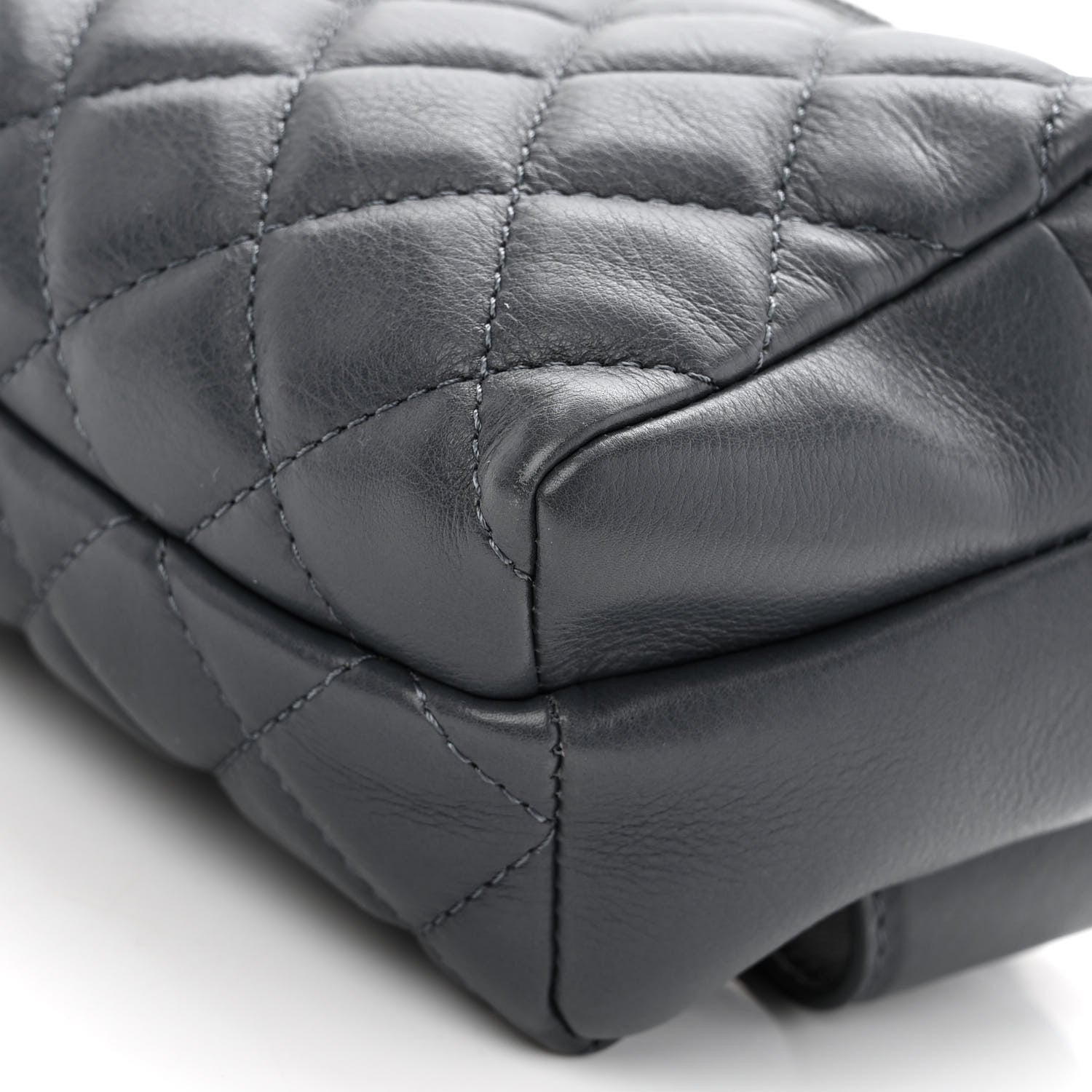 Chanel Calfskin Quilted Waist Bag Blue 10 of 10