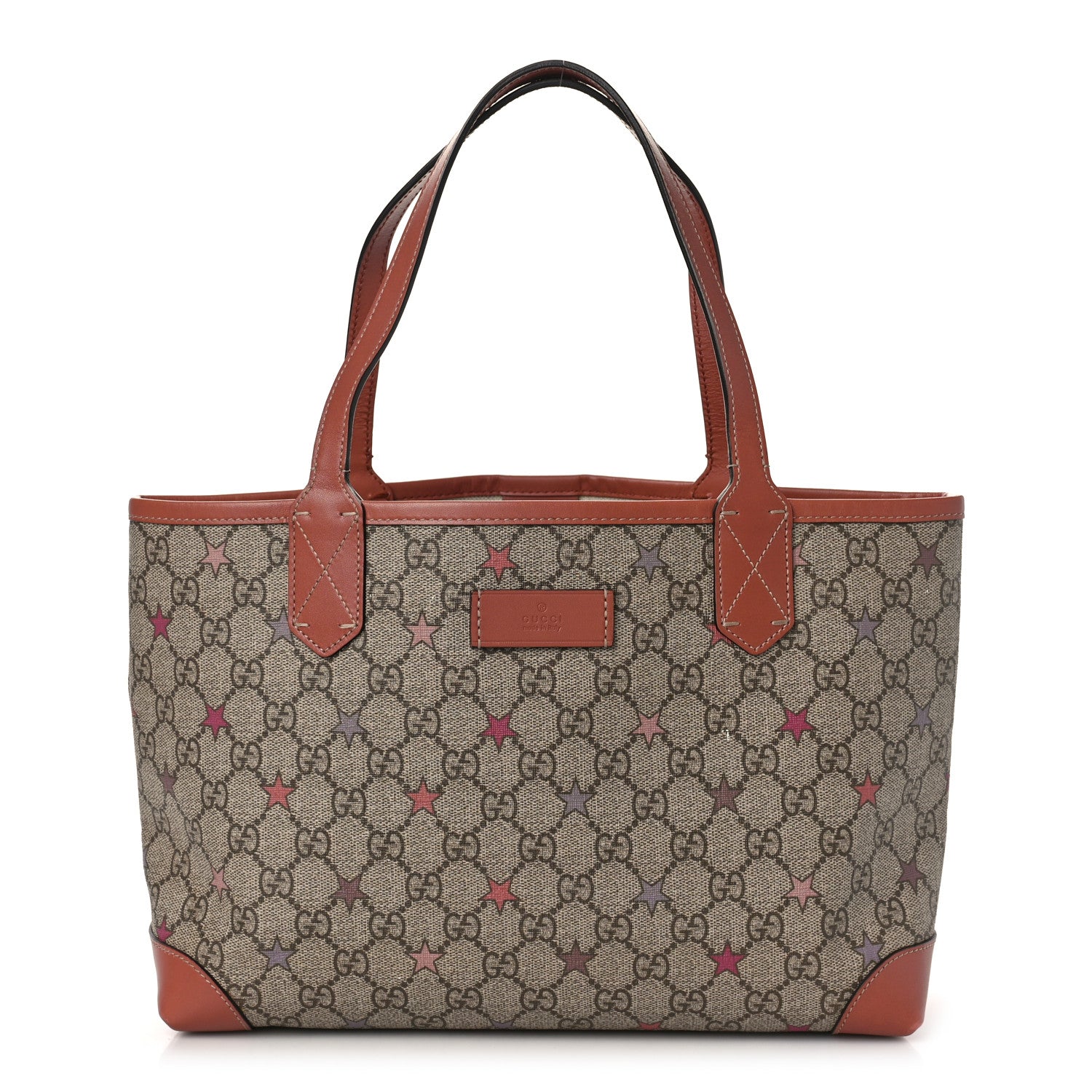 Gucci GG Supreme Stars Small Tote Pink 3 of 11
