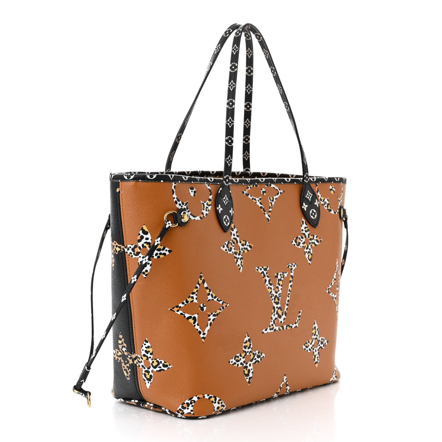 Monogram Giant Jungle Neverfull MM Black