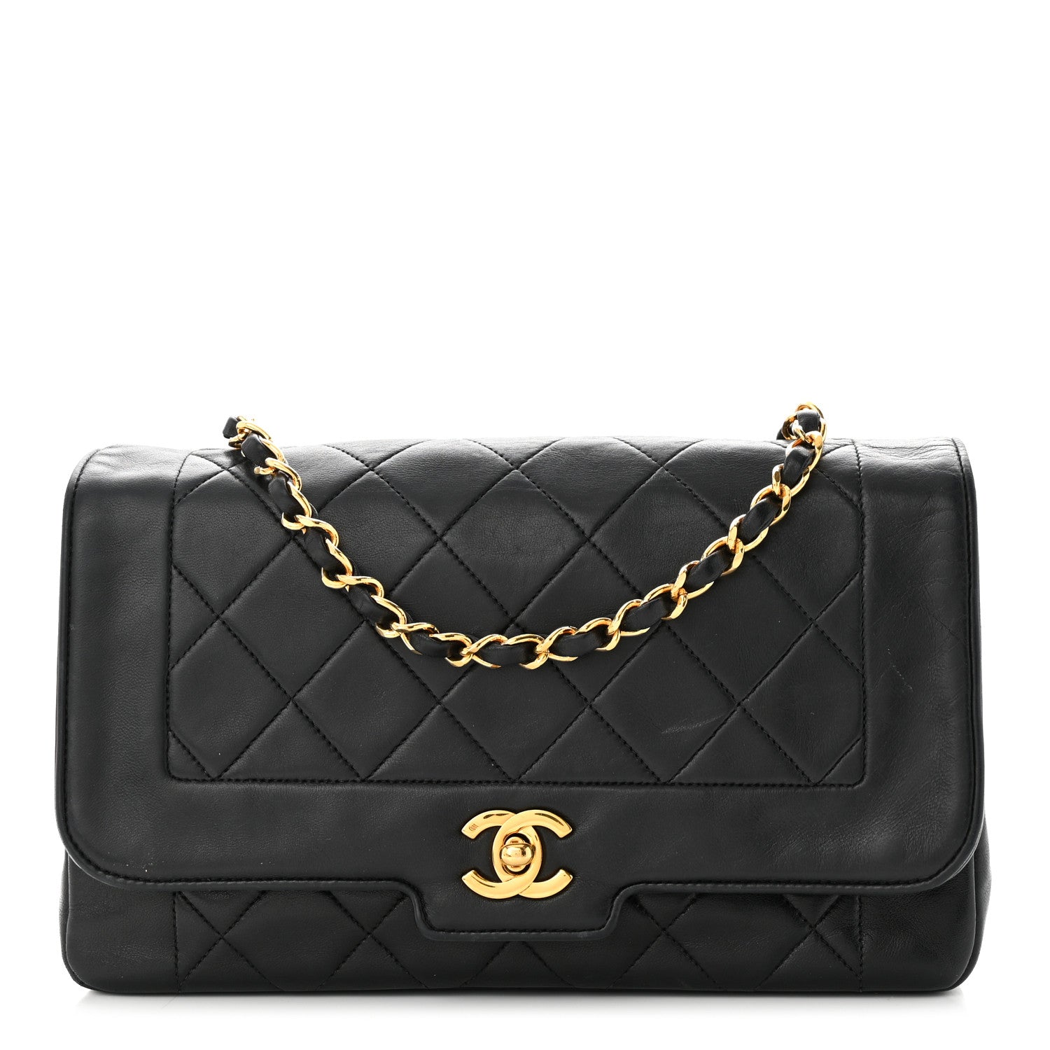 Chanel Lambskin Quilted Medium Single Flap Black 1 of 11