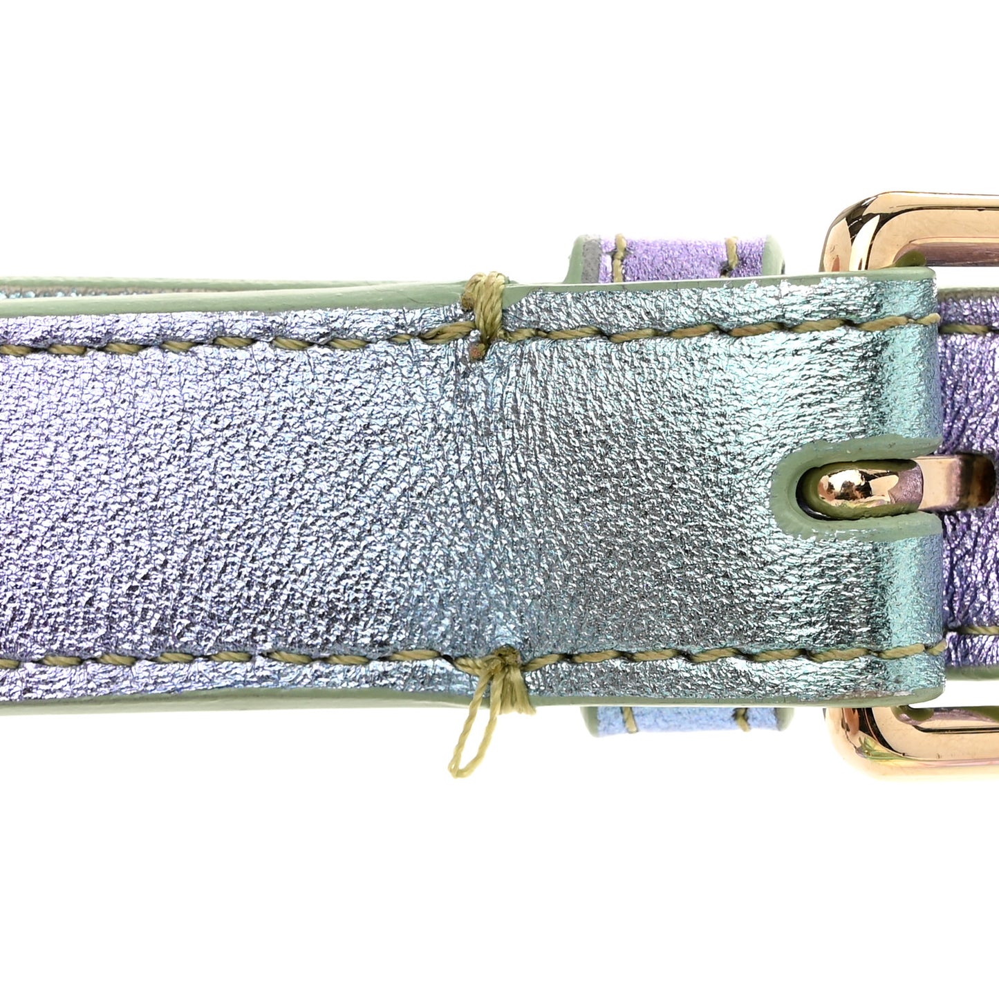 Gradient Metallic Lambskin Quilted Walking Mood Waist Bag Fanny Pack Pink Purple Green