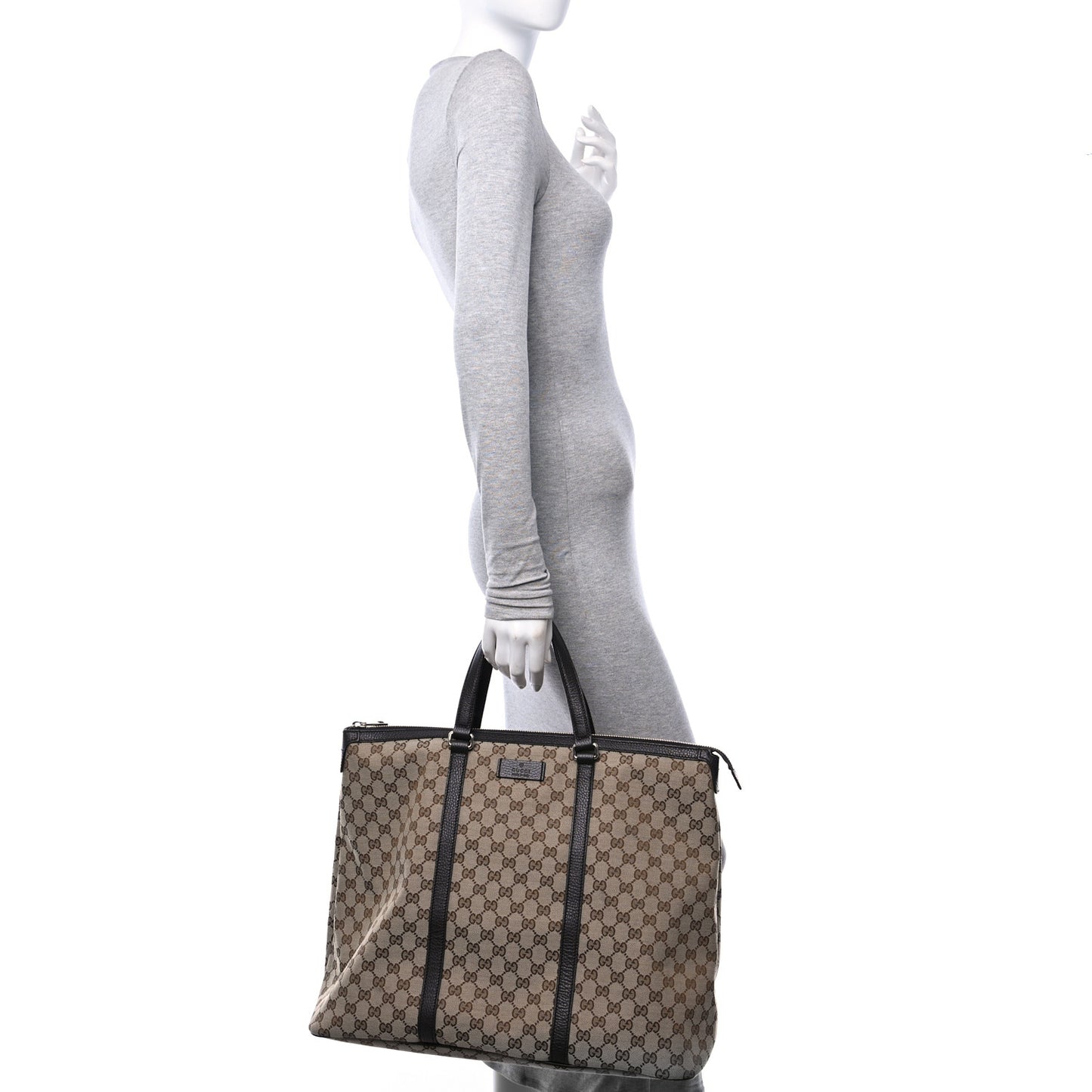 GG Monogram Large Joy Tote Bag Dark Brown