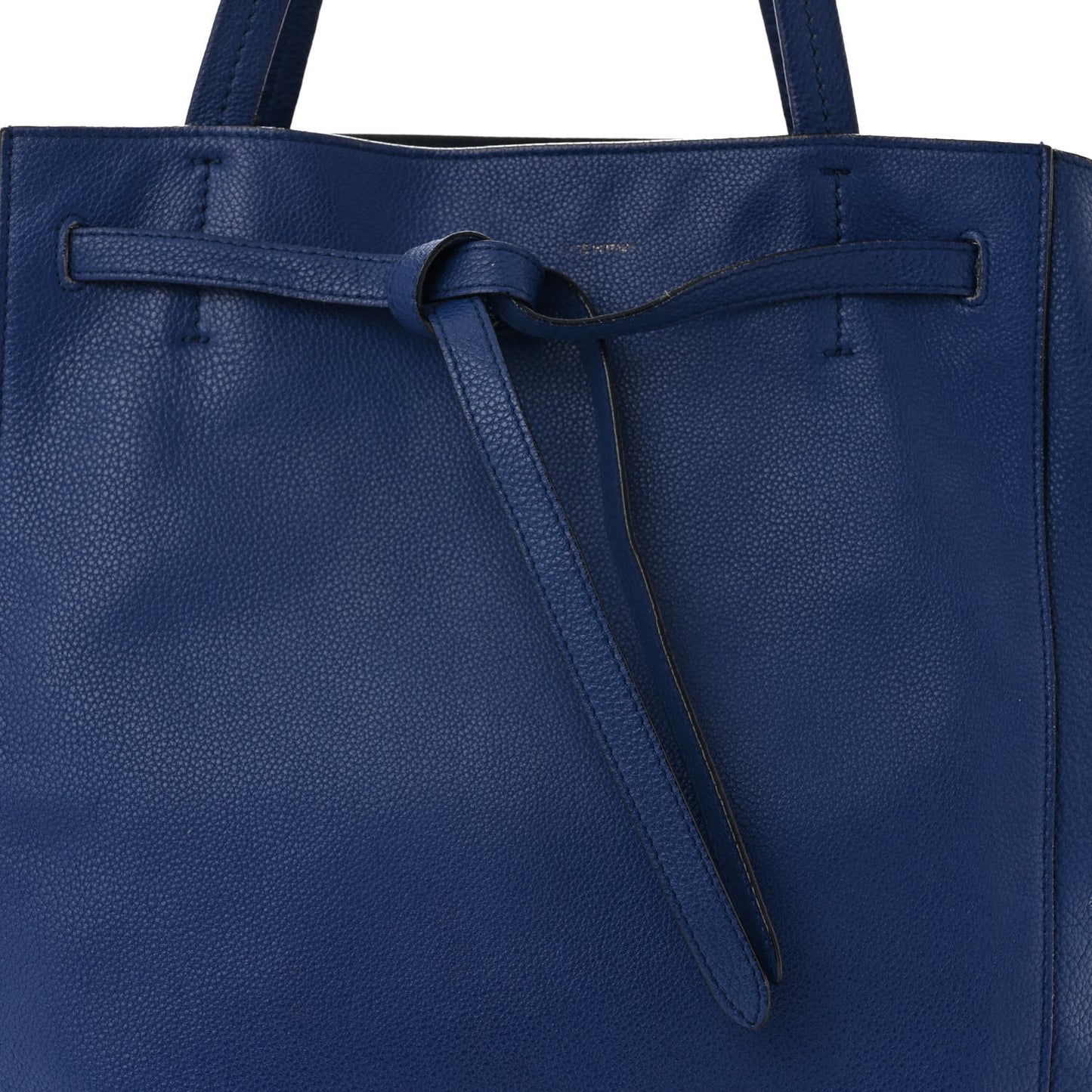 Soft Grained Calfskin Medium Belt Cabas Phantom Indigo