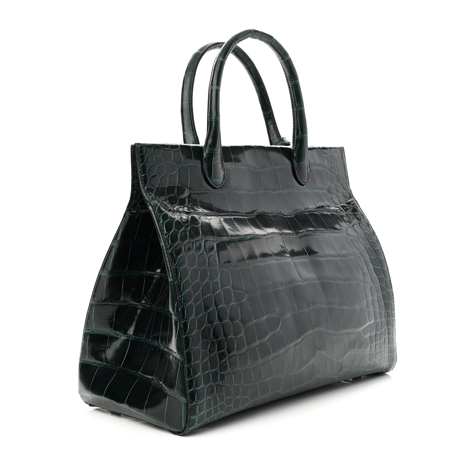 Crocodile Structure Tote Bag Emerald City