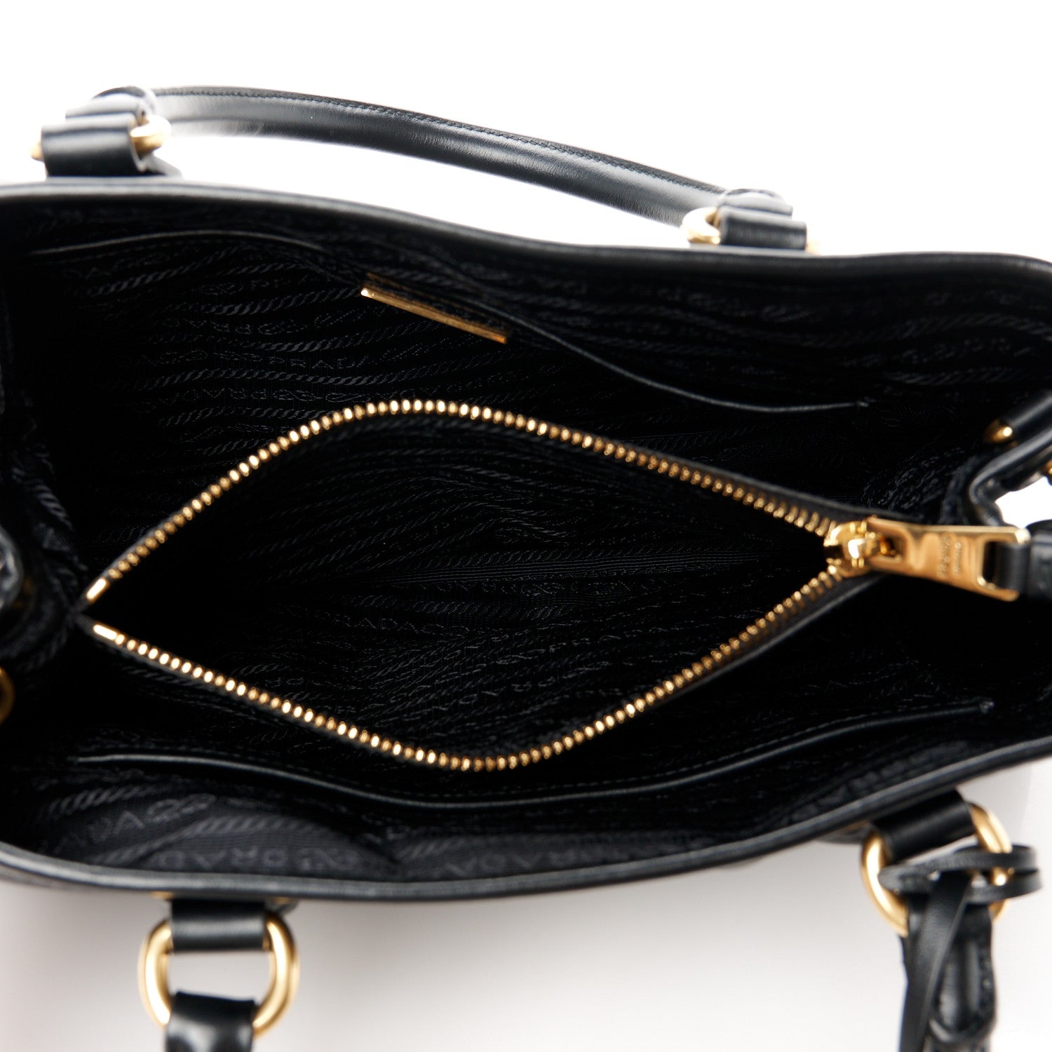 Prada Tessuto Nylon Soft Calf Small Tote Black 5 of 12