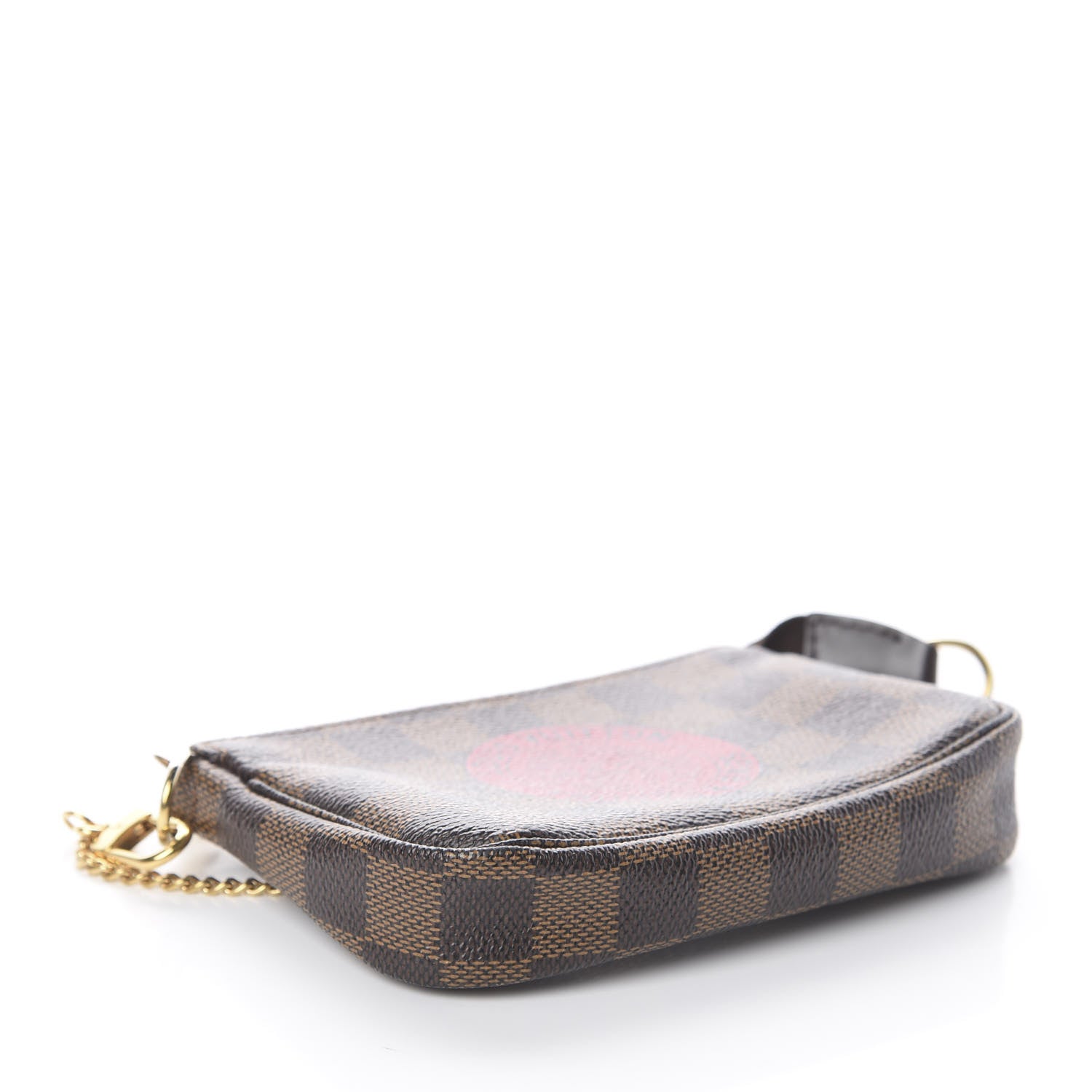Louis Vuitton Damier Ebene Complice Trunks and Bags Mini Pochette Accessories Red 3 of 6