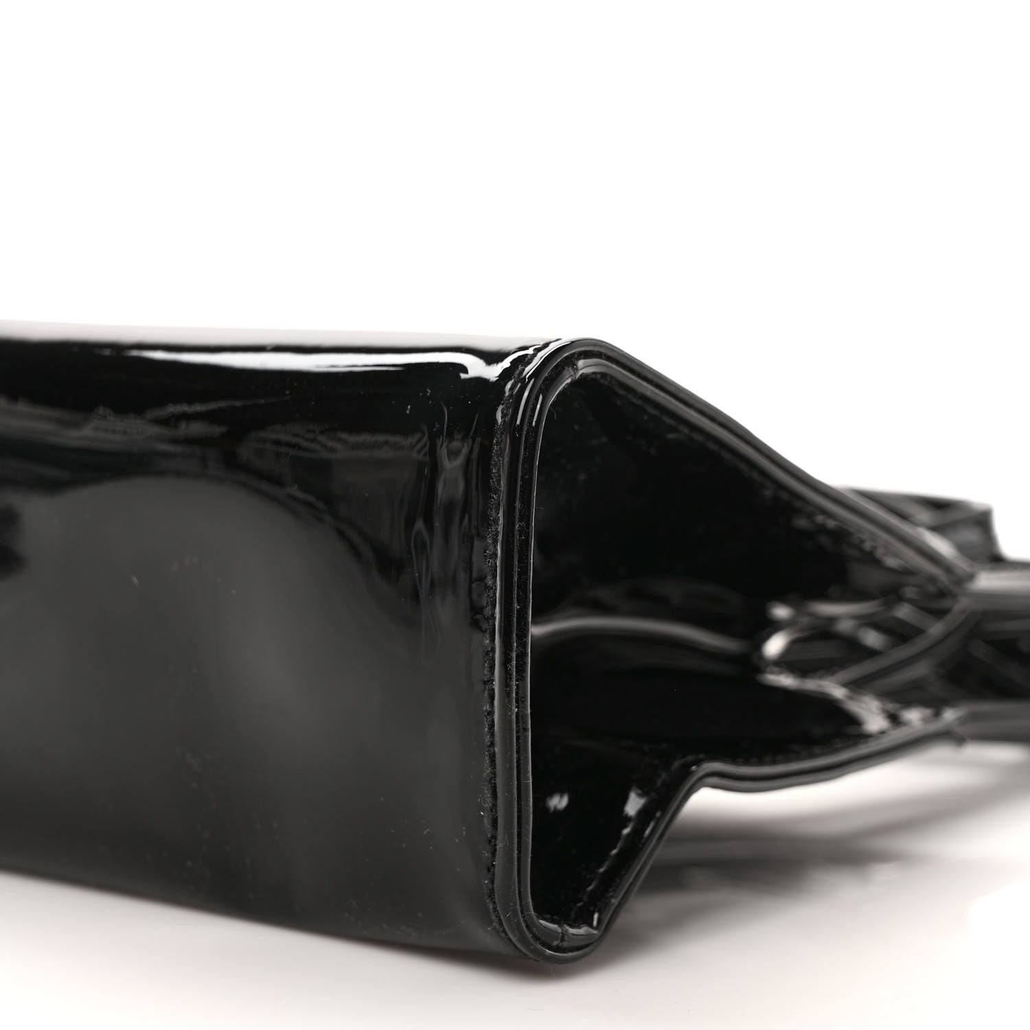 Telfar Patent Vegan Leather Small Shopping Bag Black 8 of 8
