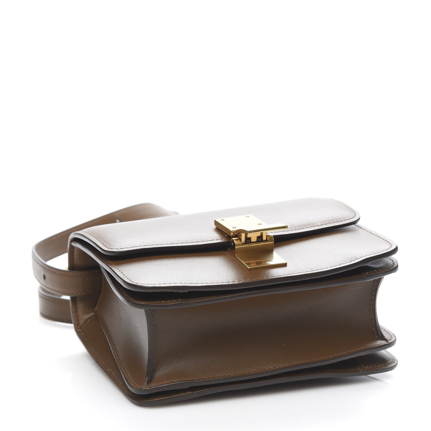 Smooth Calfskin Small Classic Box Flap Bag Camel