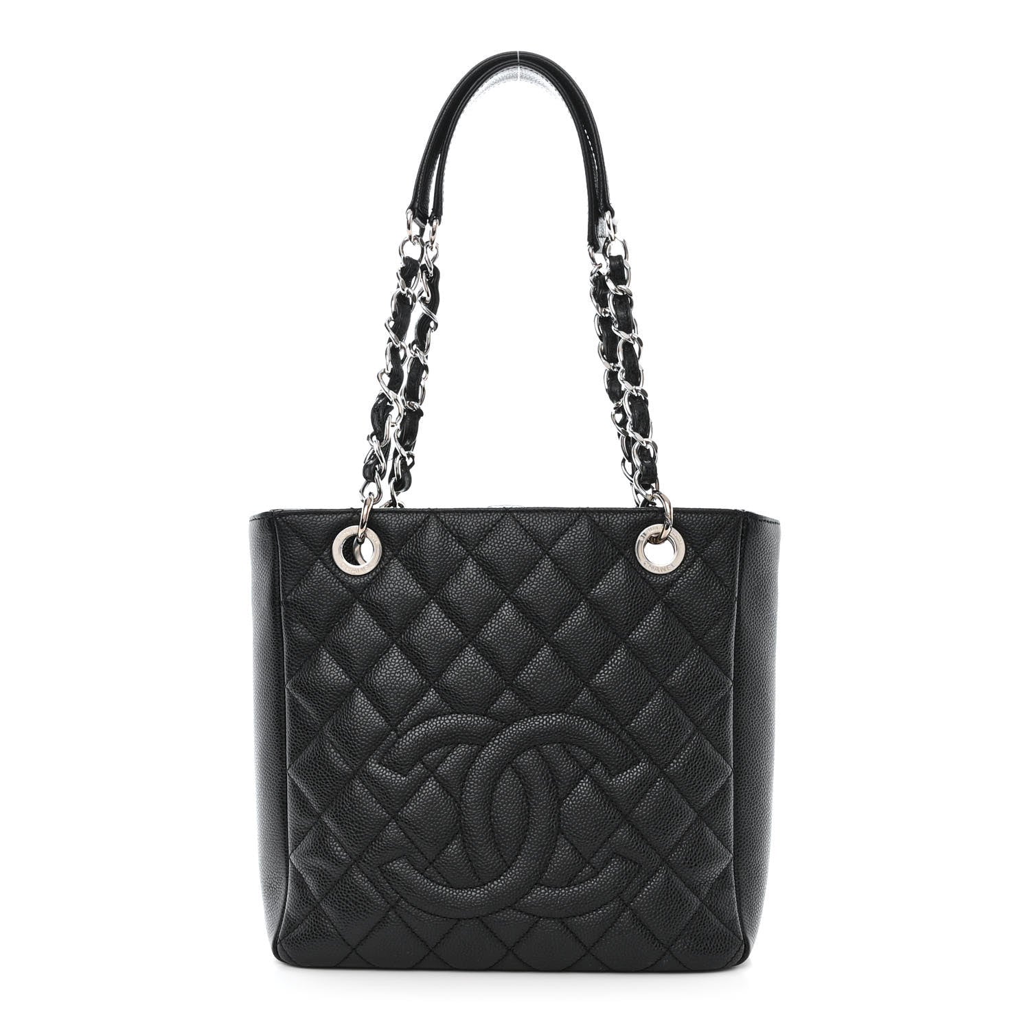Chanel Caviar Quilted Petit Shopping Tote PST Black 1 of 14