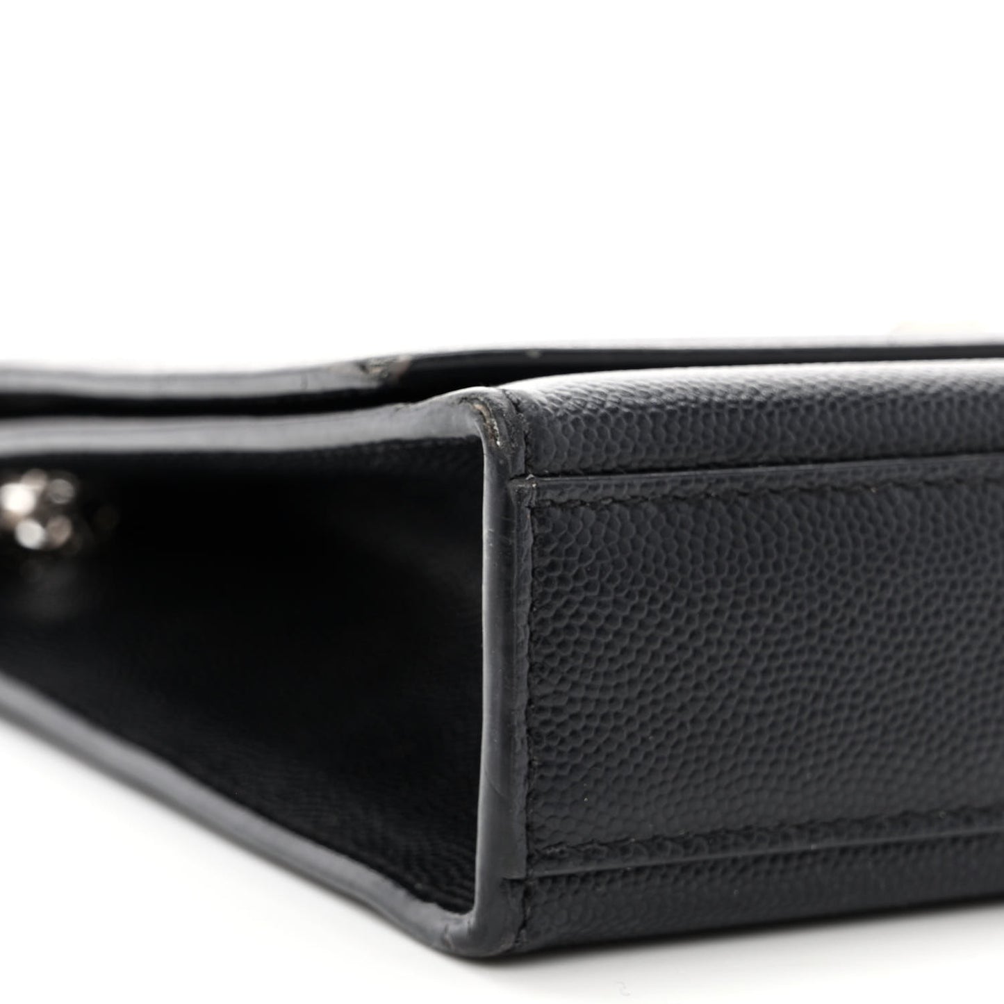 Grain De Poudre Medium Classic Monogram Kate Satchel Black