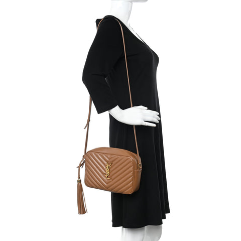 Calfskin Matelasse Monogram Lou Camera Bag Cinnamon