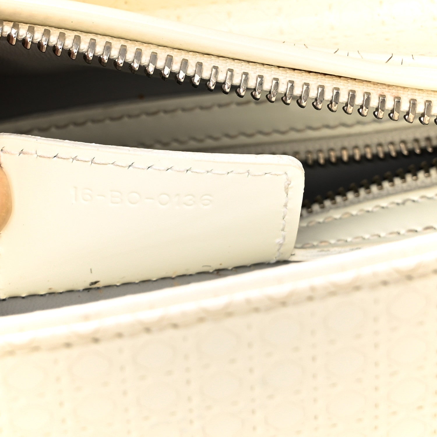 Christian Dior Patent Micro-Cannage Medium Lady Dior White 7 of 18