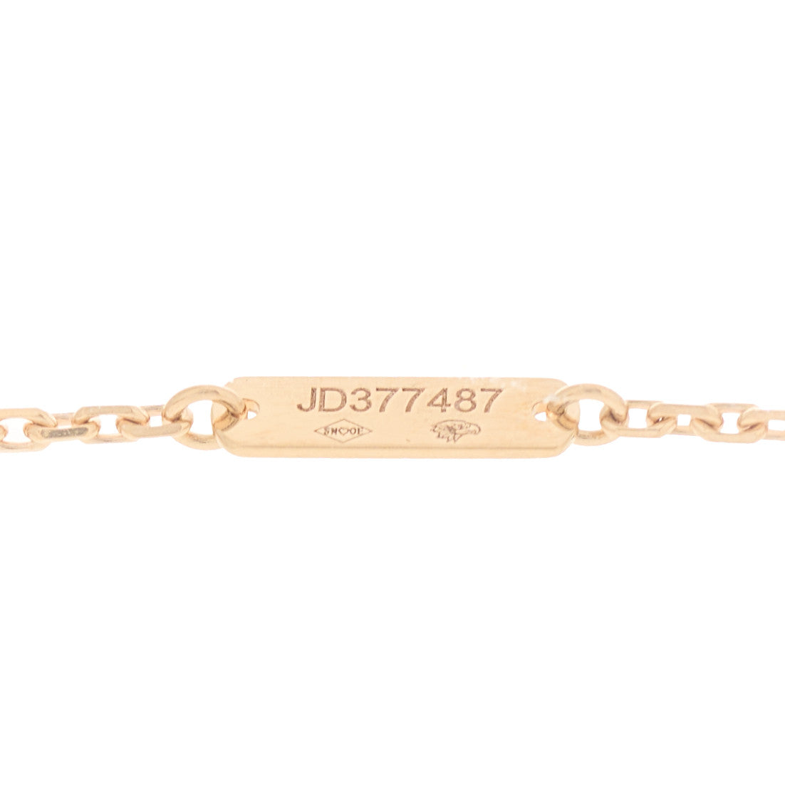18K Rose Gold Mother Of Pearl Lucky Spring Plum Blossom Necklace