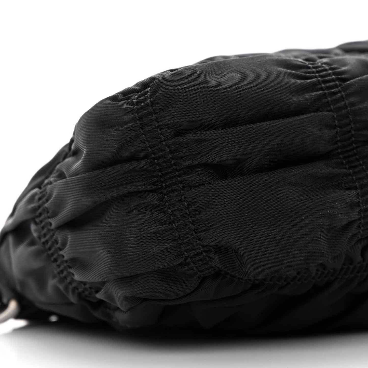 Tessuto Nylon Gaufre Pochette Black