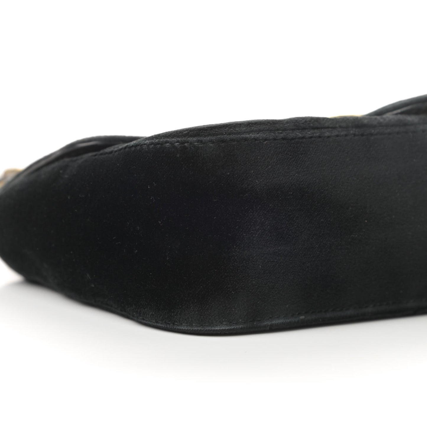 Velvet Matelasse Mini GG Marmont Shoulder Bag Black
