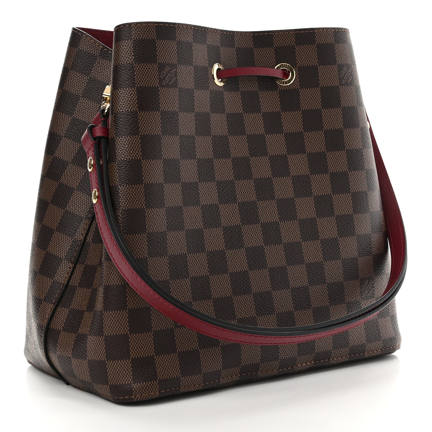 Damier Ebene Neonoe MM Cherry Berry