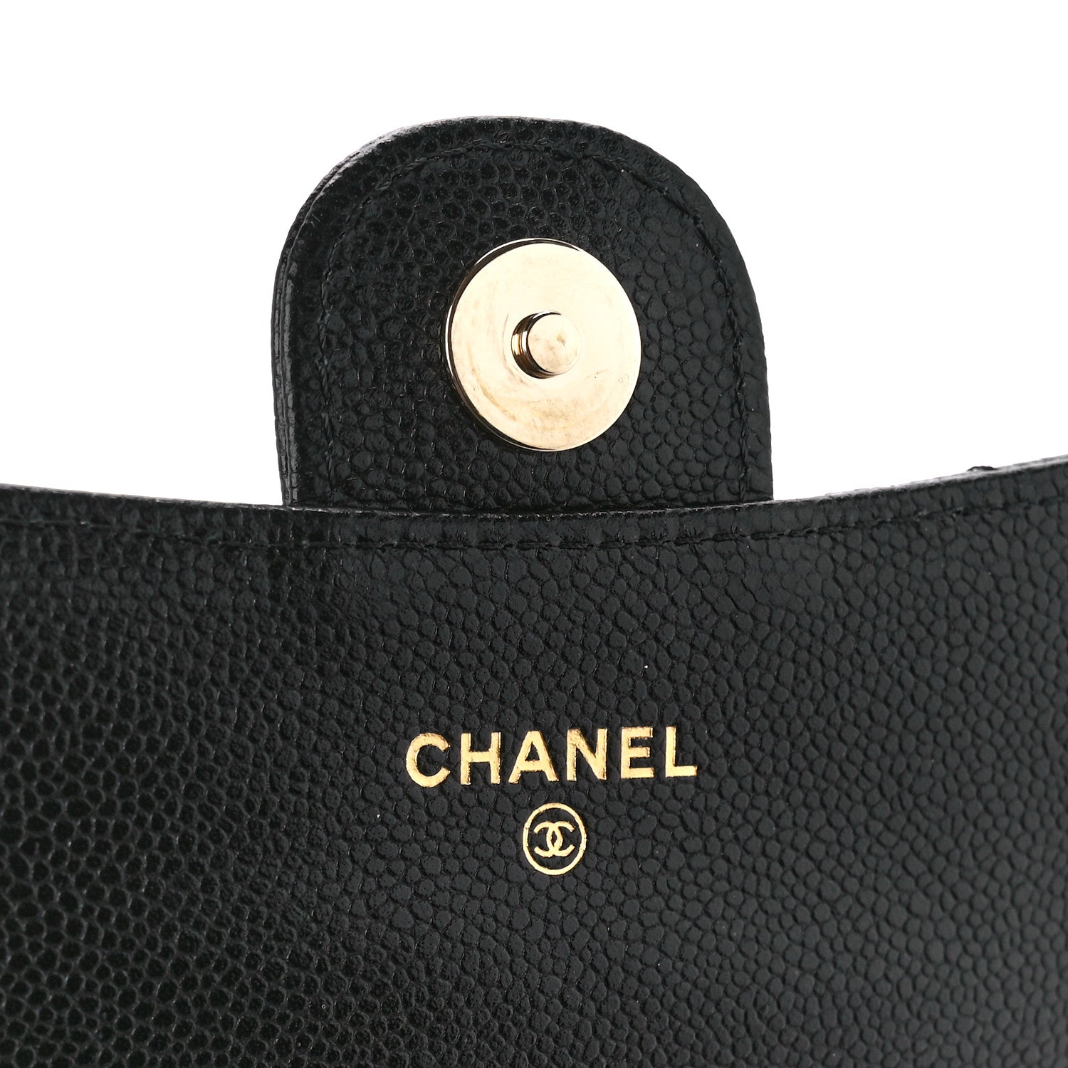 Chanel Caviar Quilted Flap Phone Holder With Chain Black 9 of 15