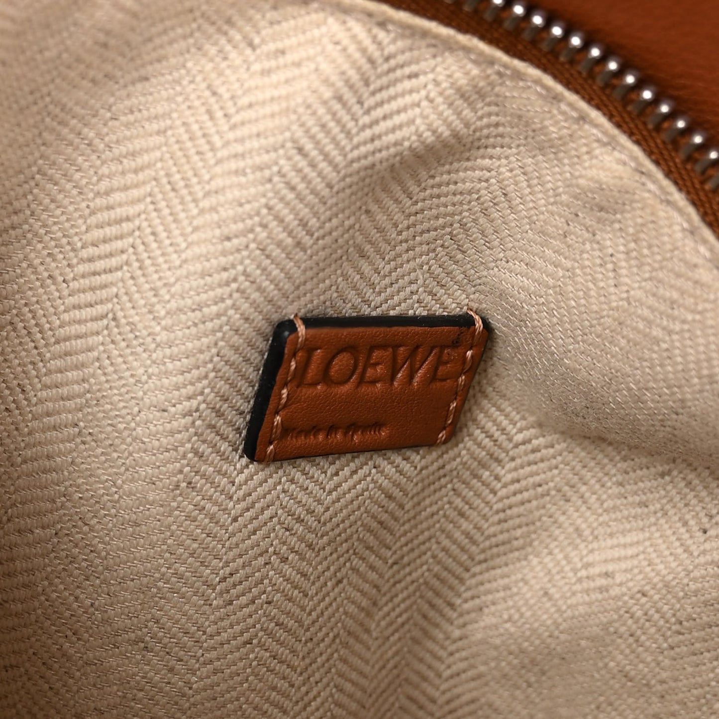 Calfskin Mini Puzzle Bag Tan Black