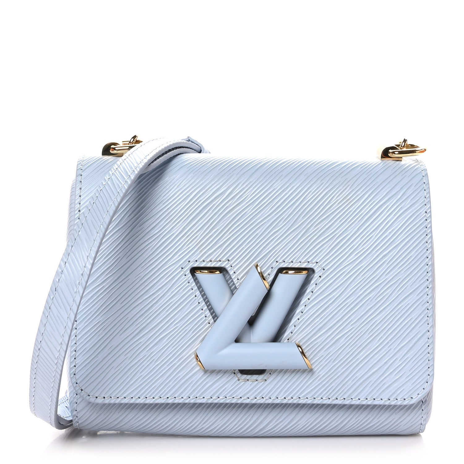 Louis Vuitton Epi Twist Shoulder Bag PM Bleu Celeste 1 of 10