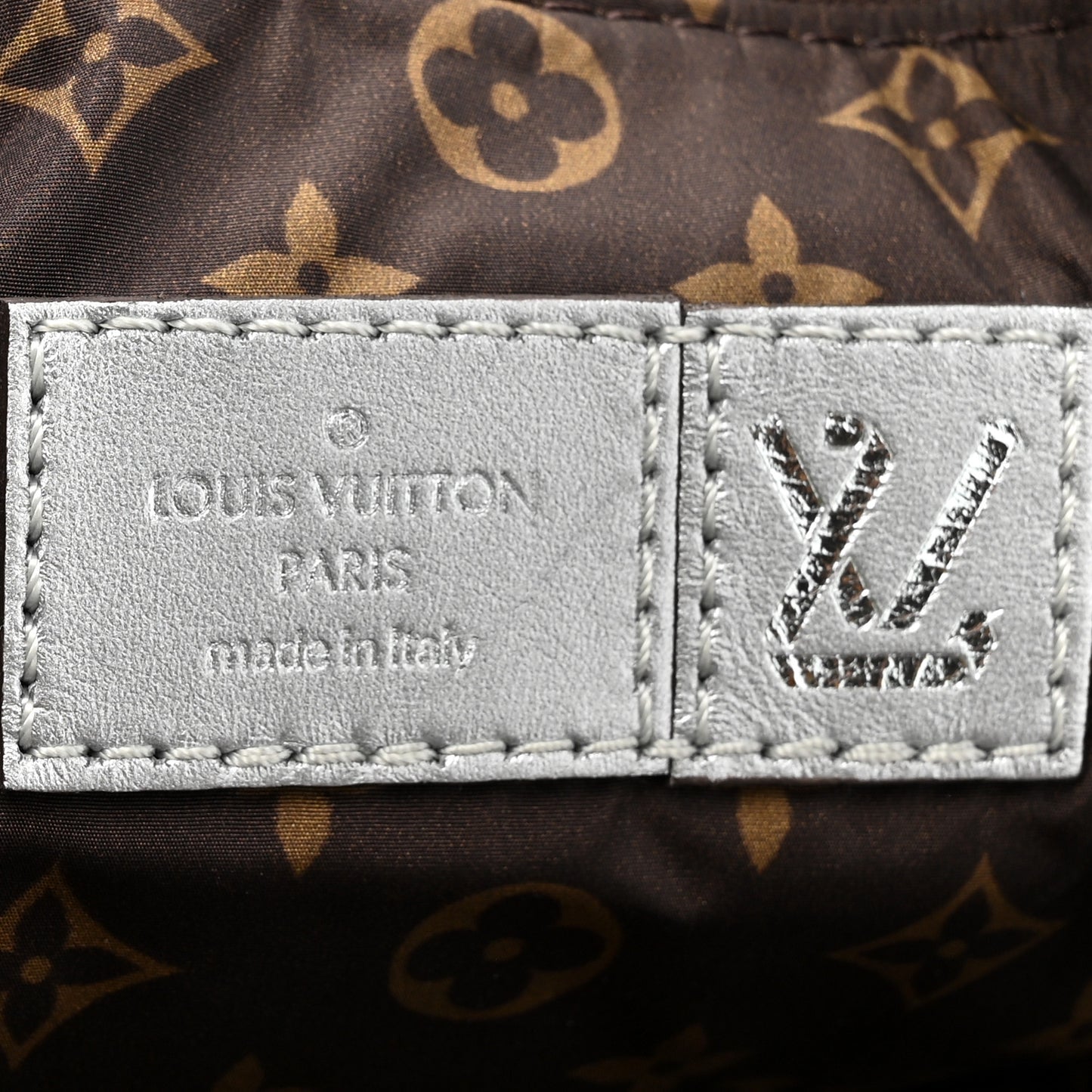 Econyl Monogram Pillow Giant Onthego GM Silver