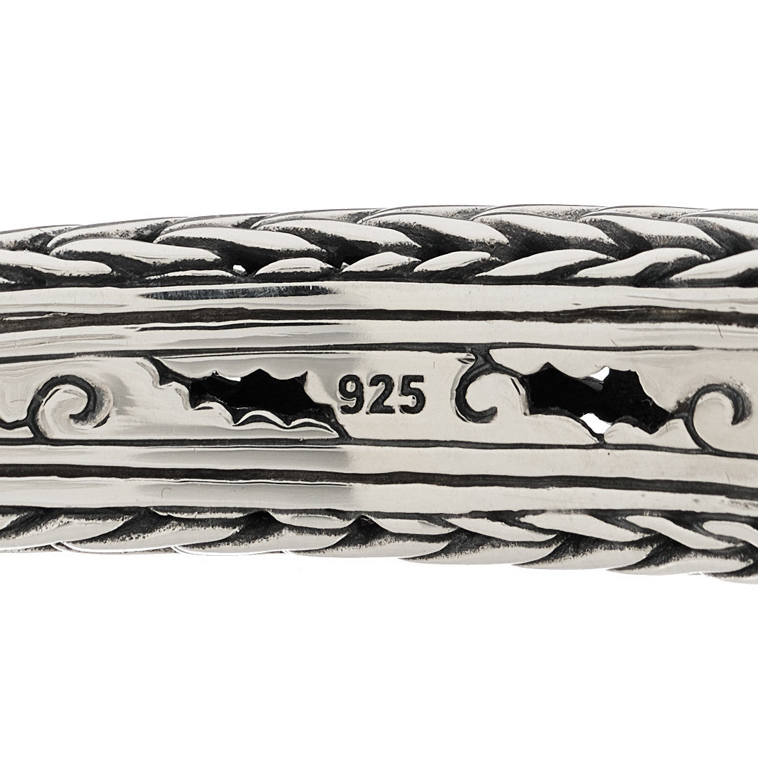 Sterling Silver Classic Chain Kick Cuff Bracelet