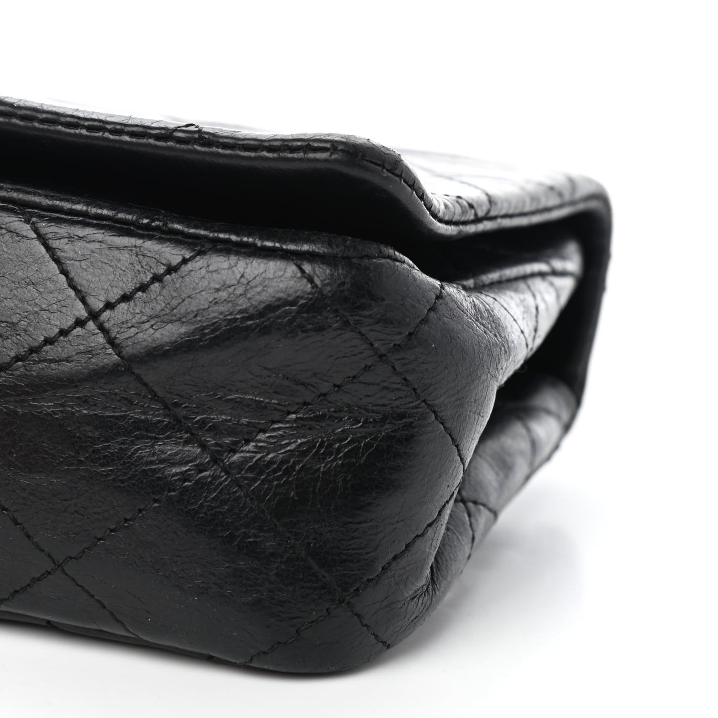 Lambskin Quilted Small Single Flap Black