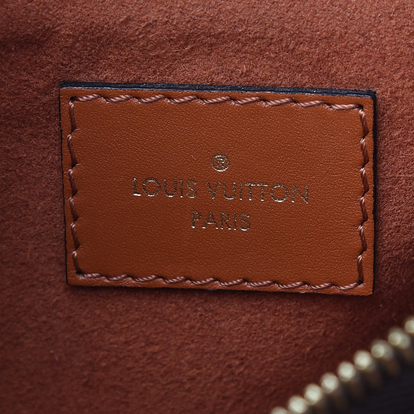 Monogram Flower Tote Caramel