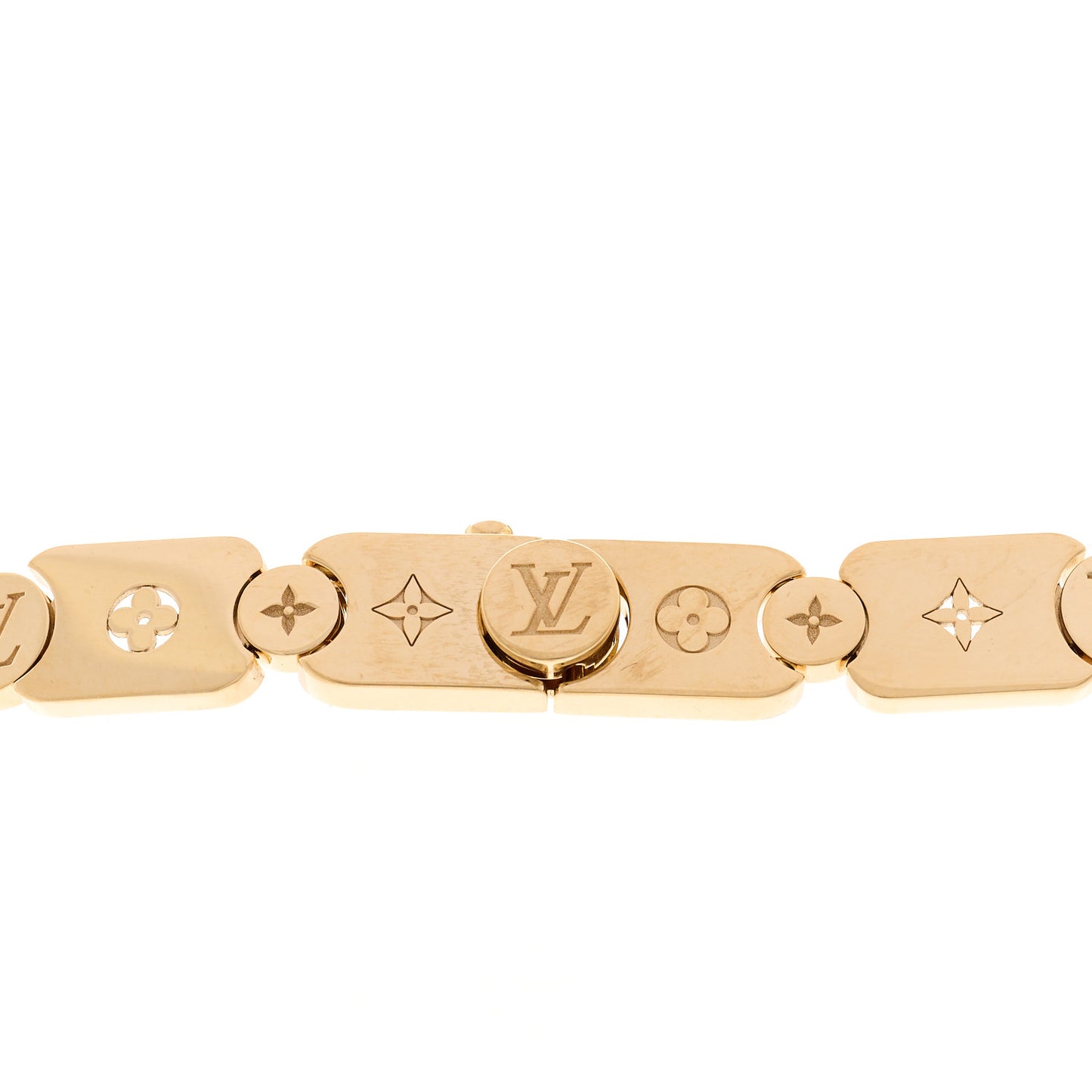 18K Yellow Gold Les Gastons Vuitton Gourmette Necklace